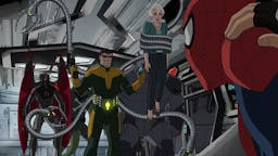 Doctor Octopus MARVEL'S ULTIMATE SPIDER-MAN VS. THE SINISTER 6 - "Graduation Day - Part 1" - Doctor Octopus (Doc Ock) threatens to harm Aunt May if Spidey ever puts on his mask again. Spider-Man must track down Doc Ock before he has a chance to put his plan into action. This episode of "Marvel's Ultimate Spider-Man VS. The Sinister 6" airs Saturday, January 07 (7:30 - 8:00 P.M. EST) on Disney XD. (Marvel via Getty Images) VULTURE, DOC OCK, AUNT MAY, RHINO, SPIDER-MAN