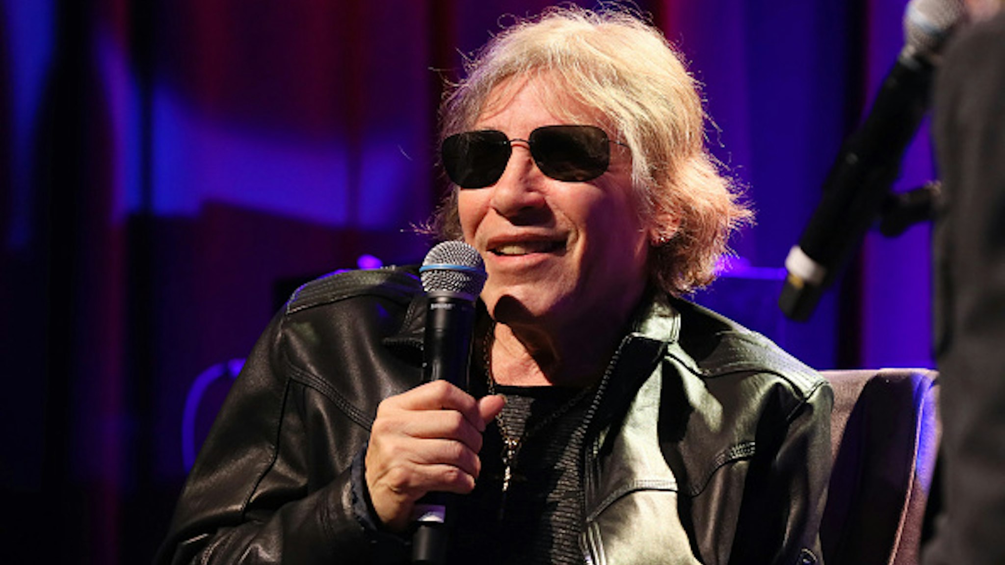 LOS ANGELES, CALIFORNIA - FEBRUARY 11: José Feliciano speaks onstage at An Evening With José Feliciano at the GRAMMY Museum on February 11, 2020 in Los Angeles, California.