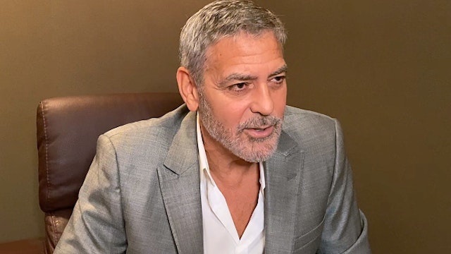 UNSPECIFIED - OCTOBER 18: In this screengrab, George Clooney speaks virtually during Screen Talk at the 64th BFI London Film Festival on October 18, 2020.