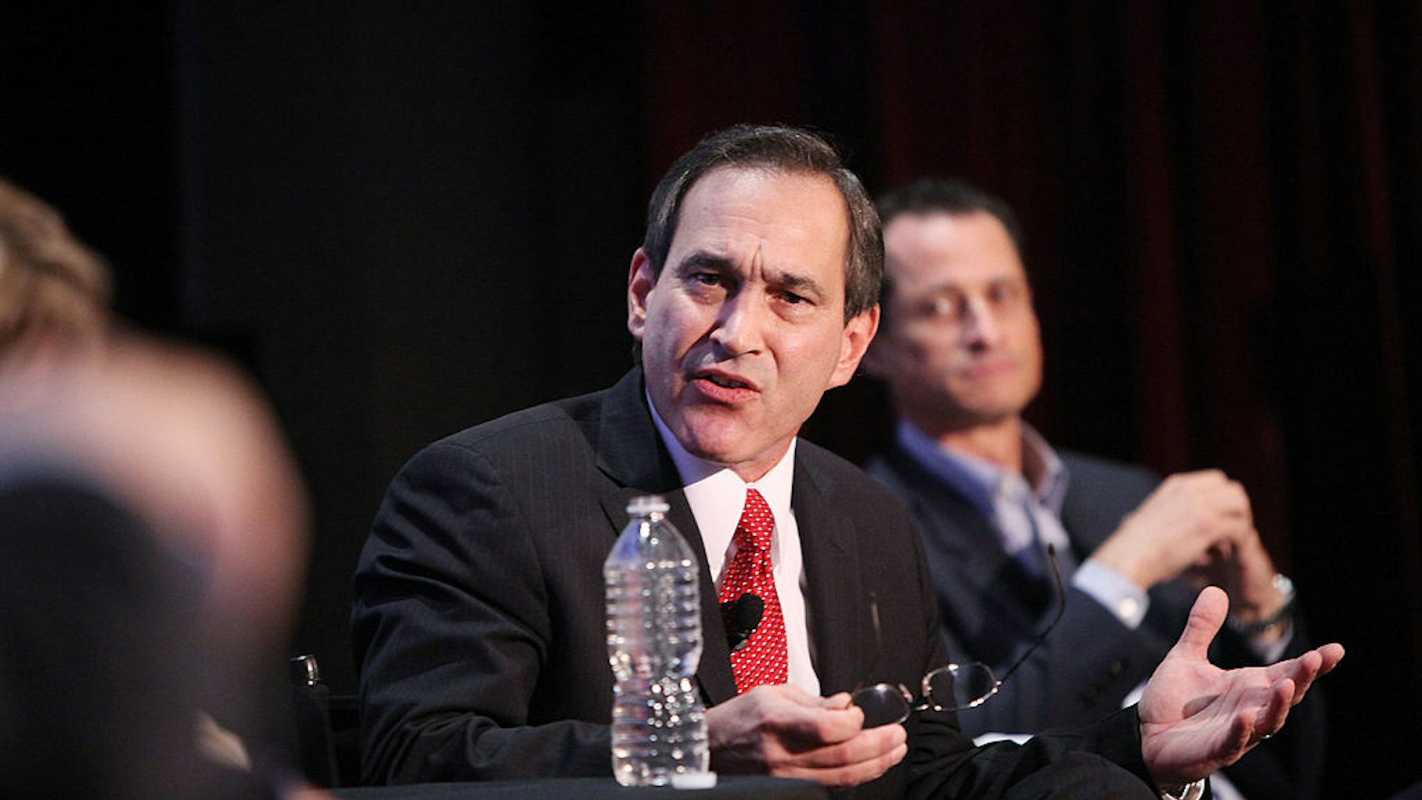 CNBC's Rick Santelli speaks at "Tea Party" a panel discussion at the 2010 New Yorker Festival at DGA Theater on October 2, 2010 in New York City.