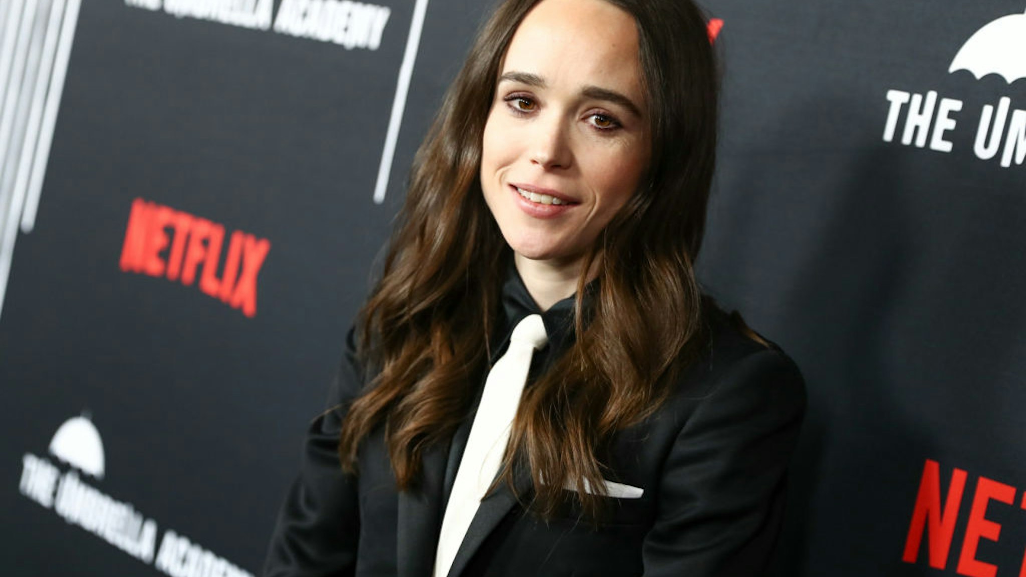 HOLLYWOOD, CALIFORNIA - FEBRUARY 12: Ellen Page attends the premiere of Netflix's "The Umbrella Academy" at ArcLight Hollywood on February 12, 2019 in Hollywood, California. (Photo by Rich Fury/Getty Images)