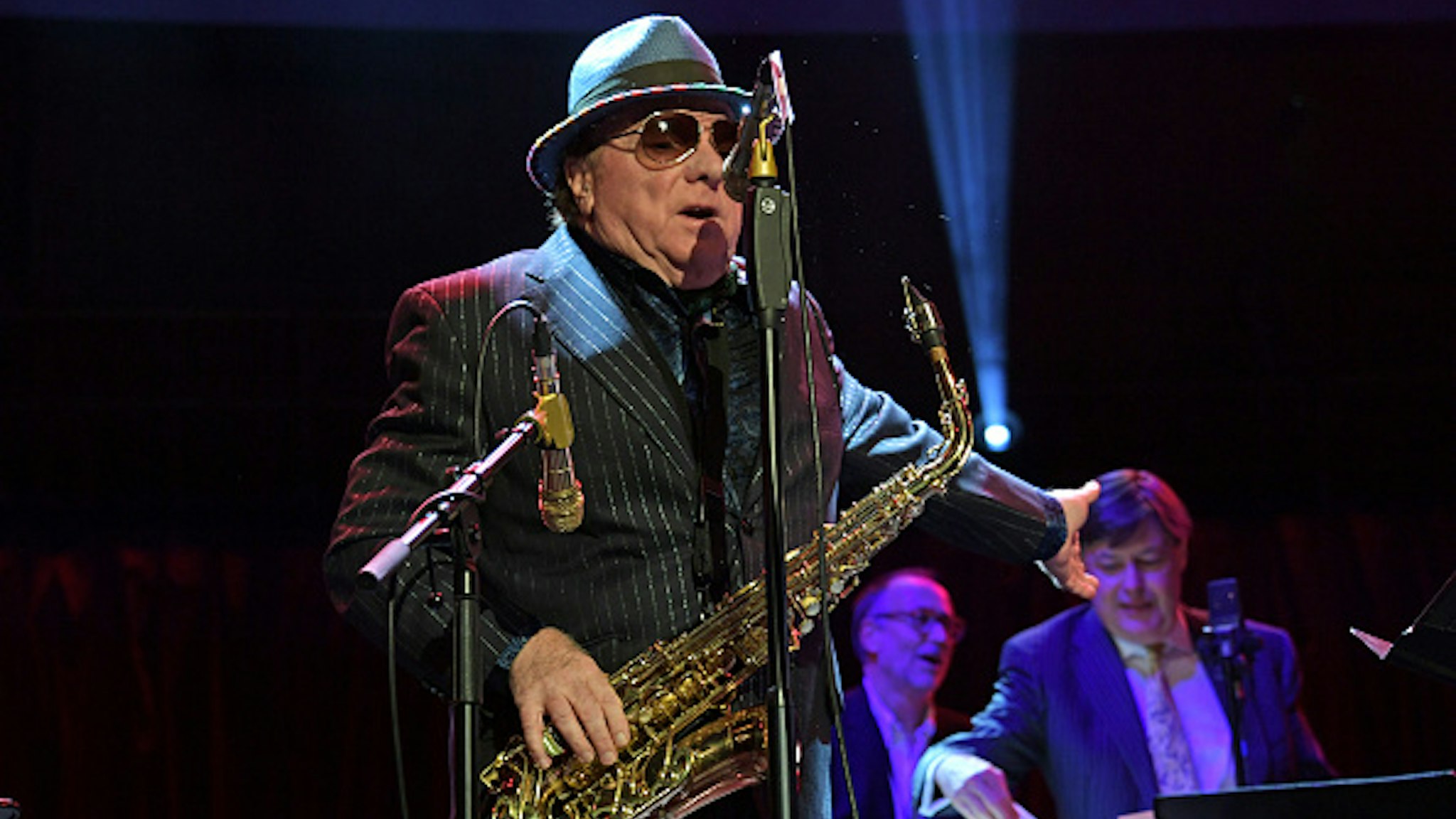 LONDON, ENGLAND - OCTOBER 30: Van Morrison performs at "A Night At Ronnie Scotts: 60th Anniversary Gala" at the Royal Albert Hall on October 30, 2019 in London, England.