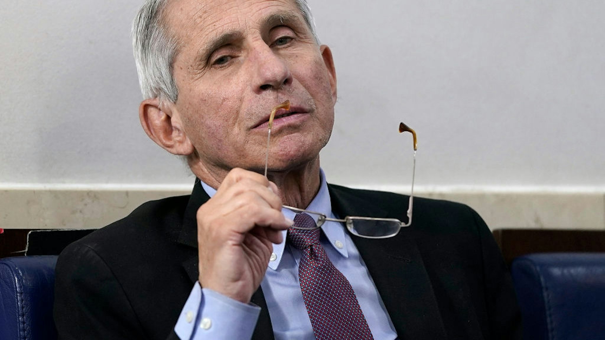 Anthony Fauci at a press briefing
