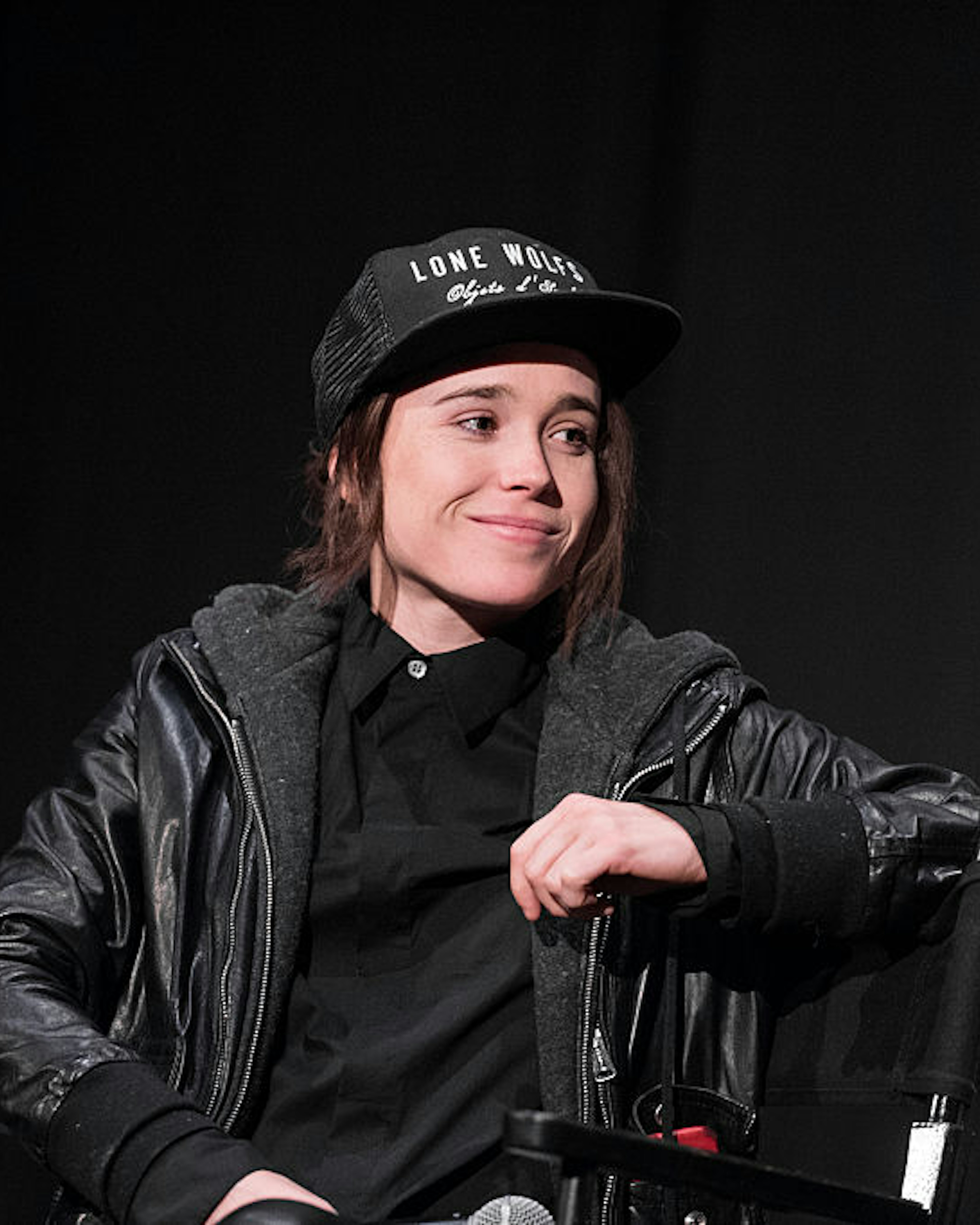 HOLLYWOOD, CA - DECEMBER 05: Ellen Page speaks onstage during a Q&amp;A following the screening of "Janis: Little Girl Blue" at ArcLight Cinemas on December 5, 2015 in Hollywood, California. (Photo by Emma McIntyre/Getty Images)