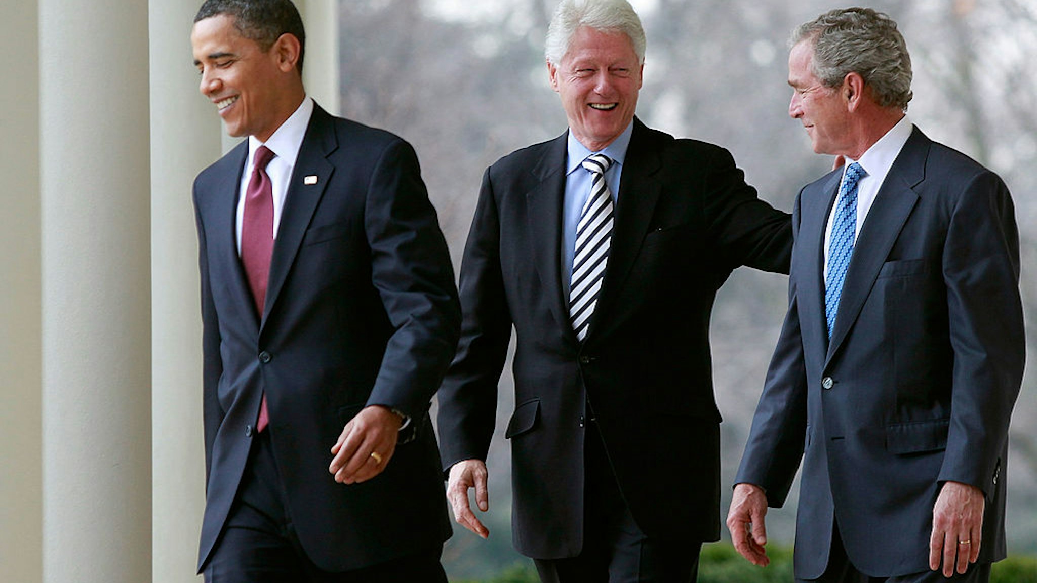 Obama, With Former Presidents Bush And Clinton, Speaks On Haiti