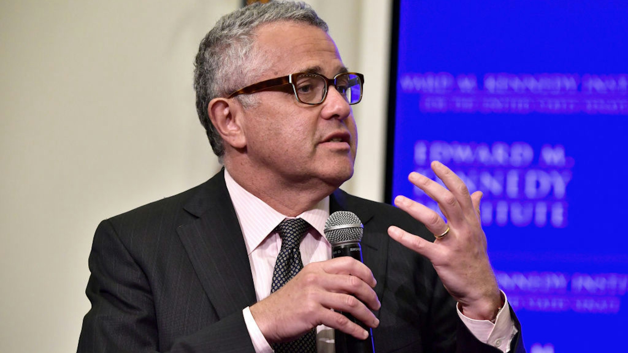 Jeffrey Toobin at Edward M. Kennedy Institute for the United States Senate on May 30, 2018 in Boston, Massachusetts.