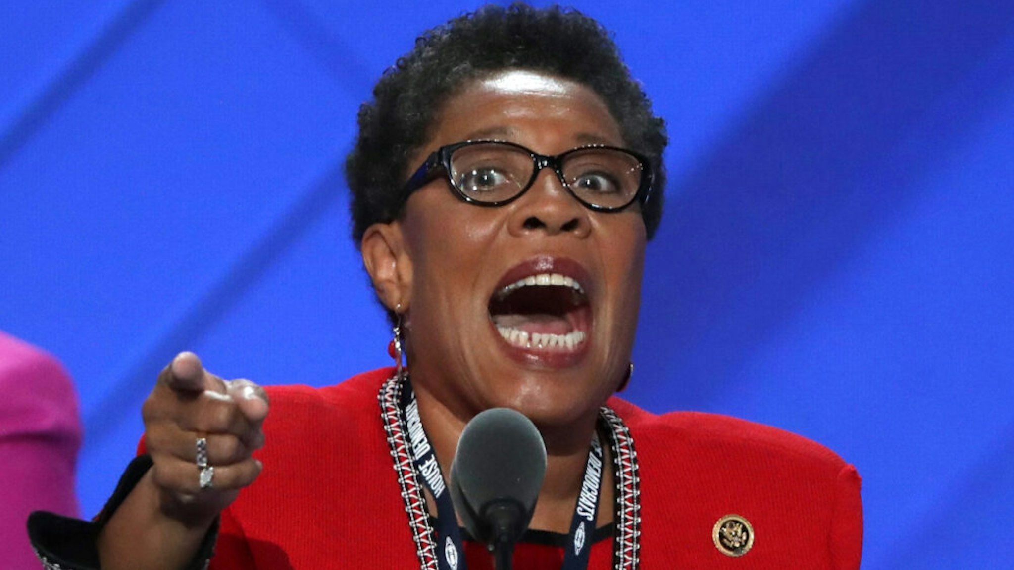 PHILADELPHIA, PA - JULY 25: U.S. Rep Marcia Fudge (D-OH) speaks during the opening of the first day of the Democratic National Convention at the Wells Fargo Center, July 25, 2016 in Philadelphia, Pennsylvania. An estimated 50,000 people are expected in Philadelphia, including hundreds of protesters and members of the media. The four-day Democratic National Convention kicked off July 25.