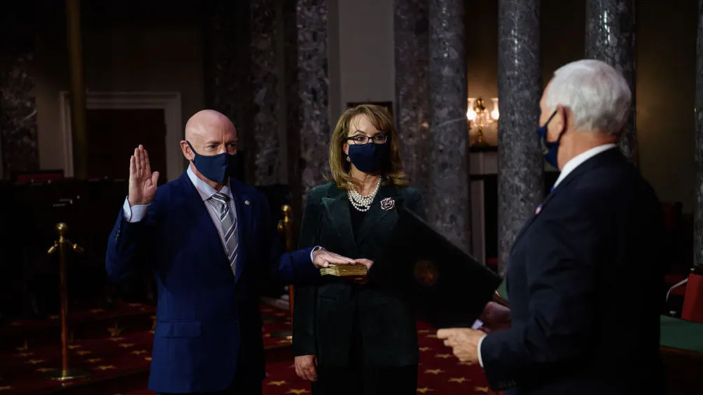 Democrat Mark Kelly Sworn Into U.S. Senate, Shrinking GOP Majority