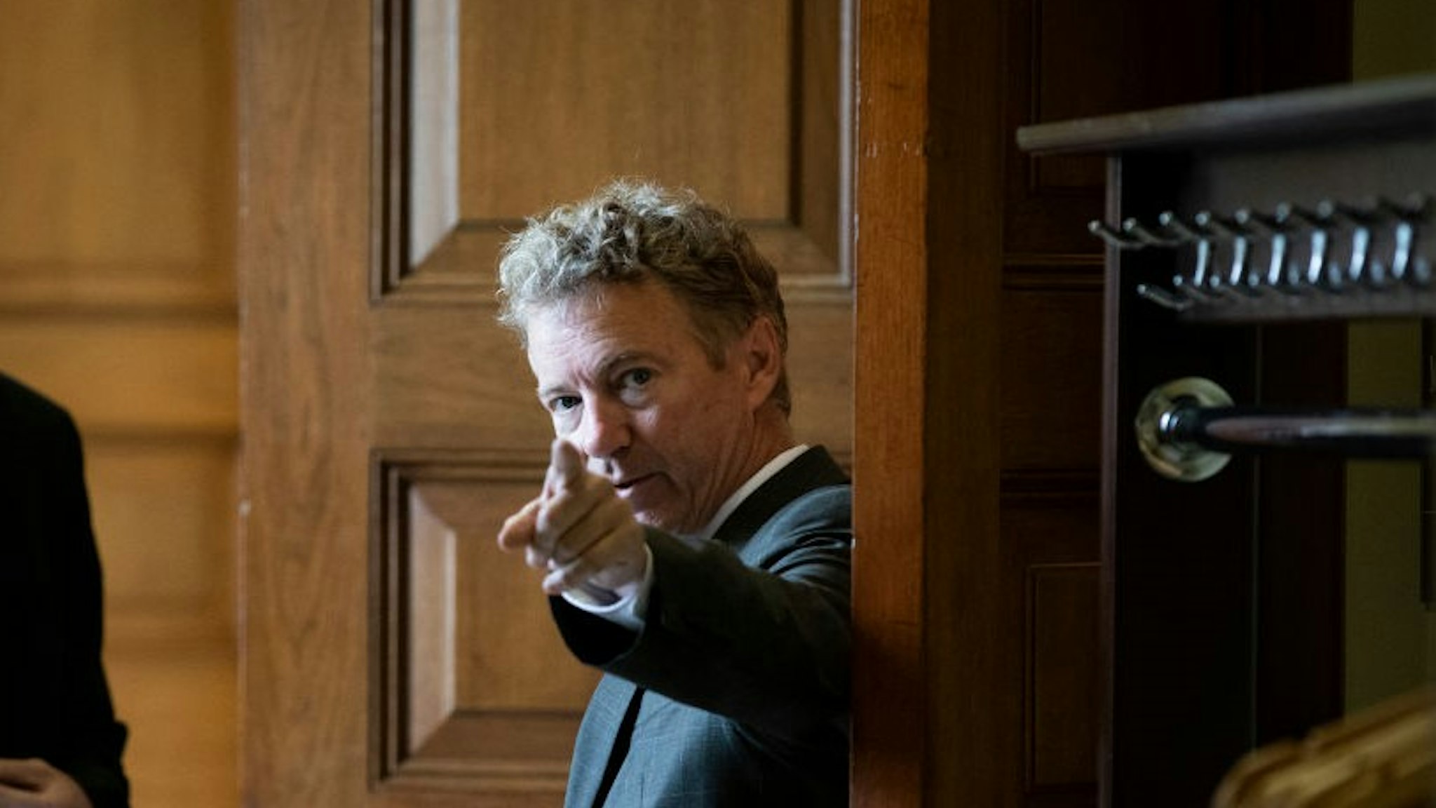 WASHINGTON, DC - SEPTEMBER 25: Sen. Rand Paul (R-KY) arrives for the weekly GOP policy luncheon on Capitol Hill, September 25, 2018 in Washington, DC. Christine Blasey Ford, who has accused Kavanaugh of sexual assault, has agreed to testify before the Senate Judiciary Committee on Thursday. (Photo by