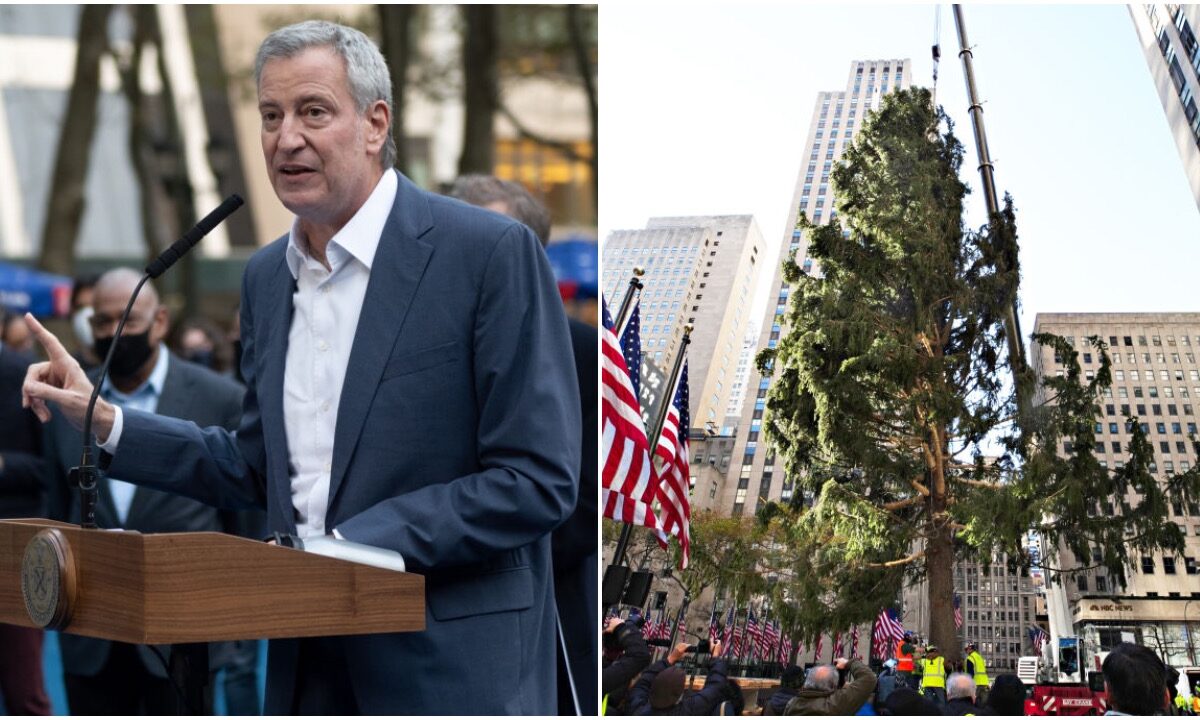 De Blasio, Rockefeller Center Announce Restrictions For Christmas Tree Viewing | The Daily Wire