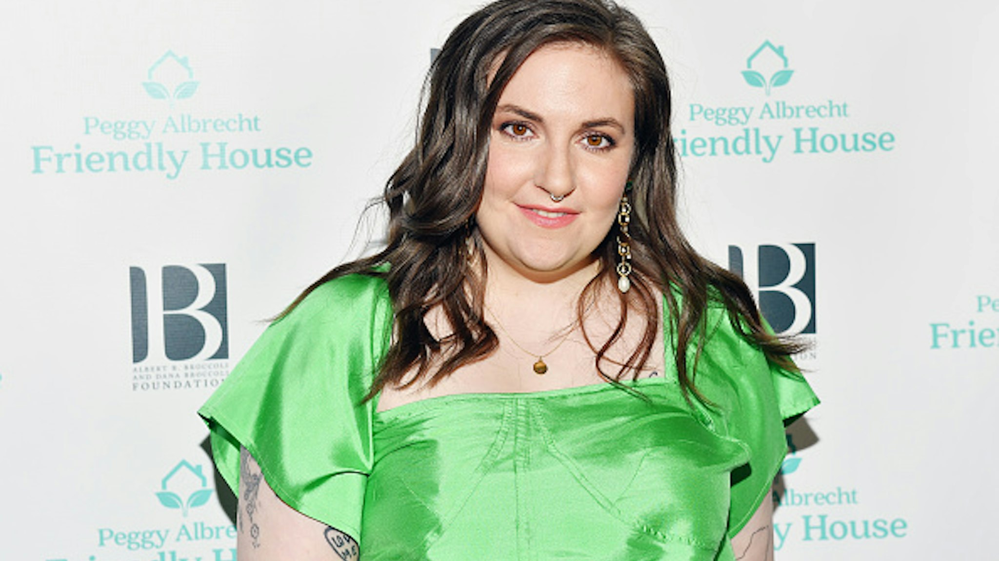 LOS ANGELES, CALIFORNIA - OCTOBER 26: Lena Dunham attends the Friendly House 30th Annual Awards Luncheon on October 26, 2019 in Los Angeles, California.