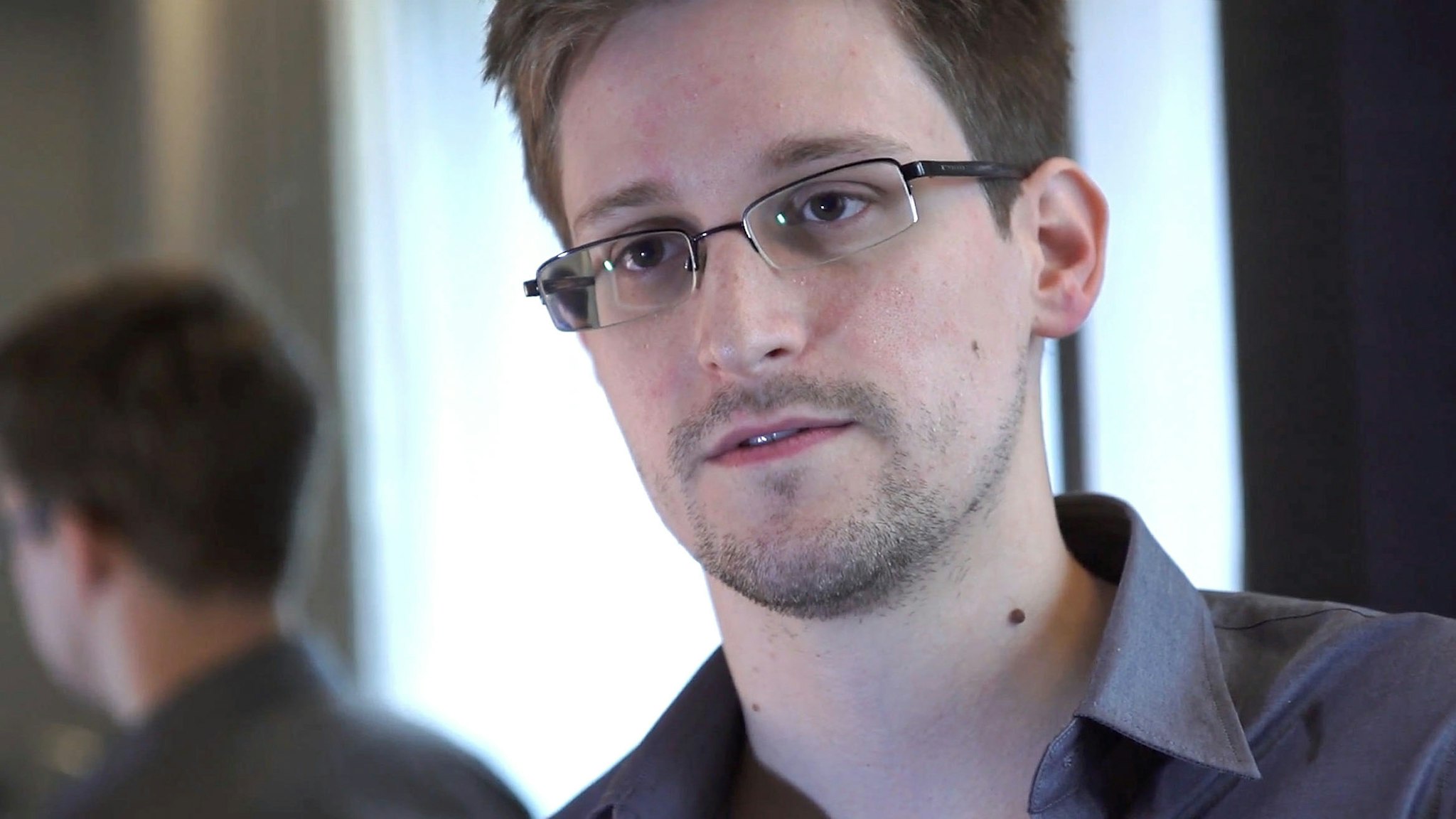Edward Snowden speaks during an interview in Hong Kong. Snowden, a 29-year-old former technical assistant for the CIA, revealed details of top-secret surveillance conducted by the United States' National Security Agency regarding telecom data.