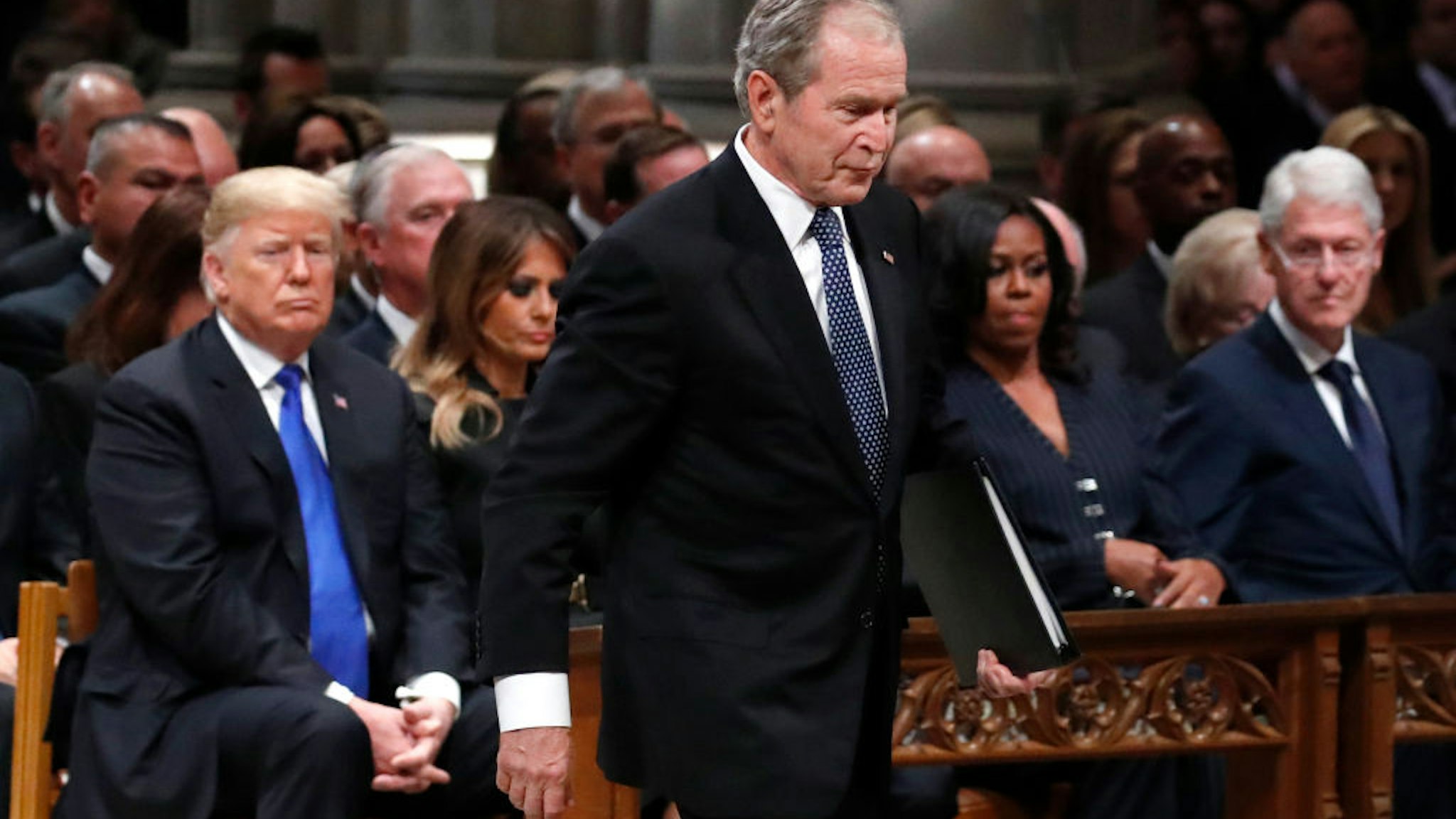 State Funeral Held For George H.W. Bush At The Washington National Cathedral