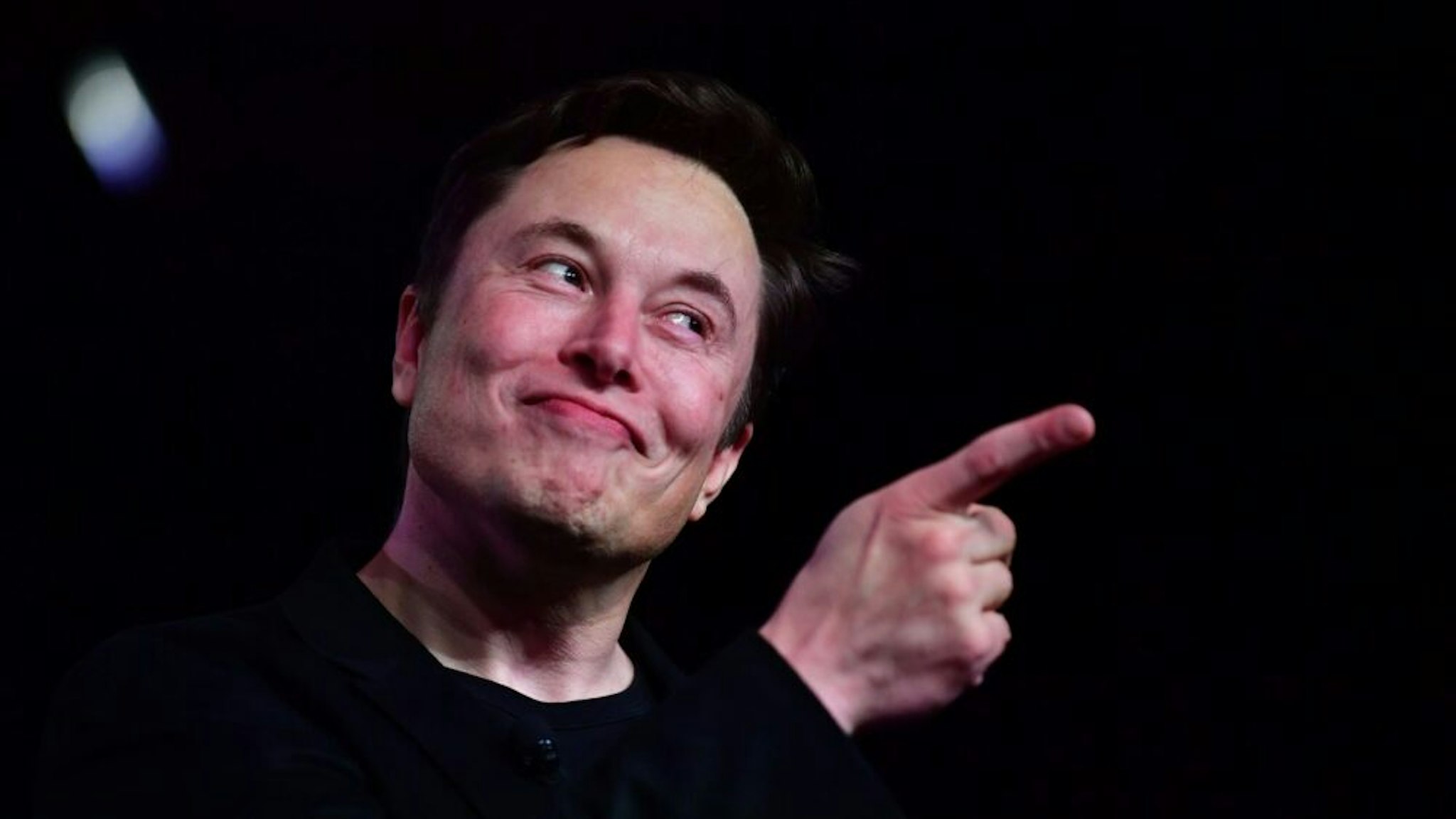 Tesla CEO Elon Musk speaks during the unveiling of the new Tesla Model Y in Hawthorne, California on March 14, 2019.