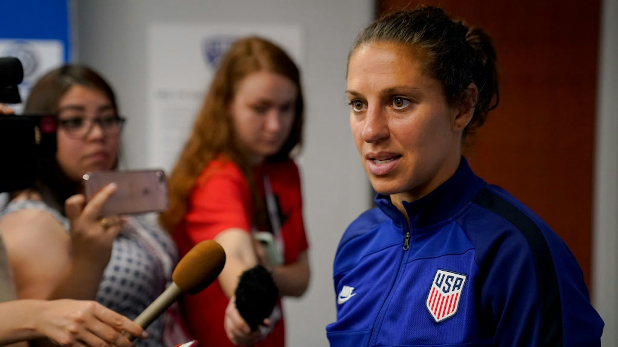Carli Lloyd #10 of the United States during a game between Japan and USWNT at Toyota Stadium on March 11, 2020 in Frisco, Texas.