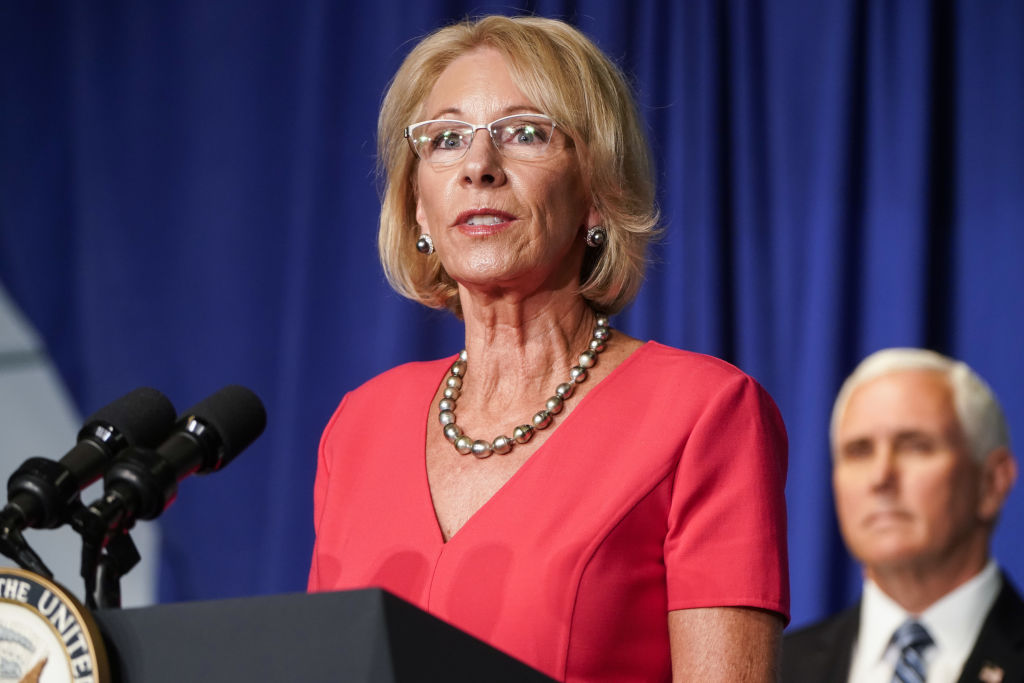 Outgoing Education Secretary Betsy DeVos Defends Due Process In ...