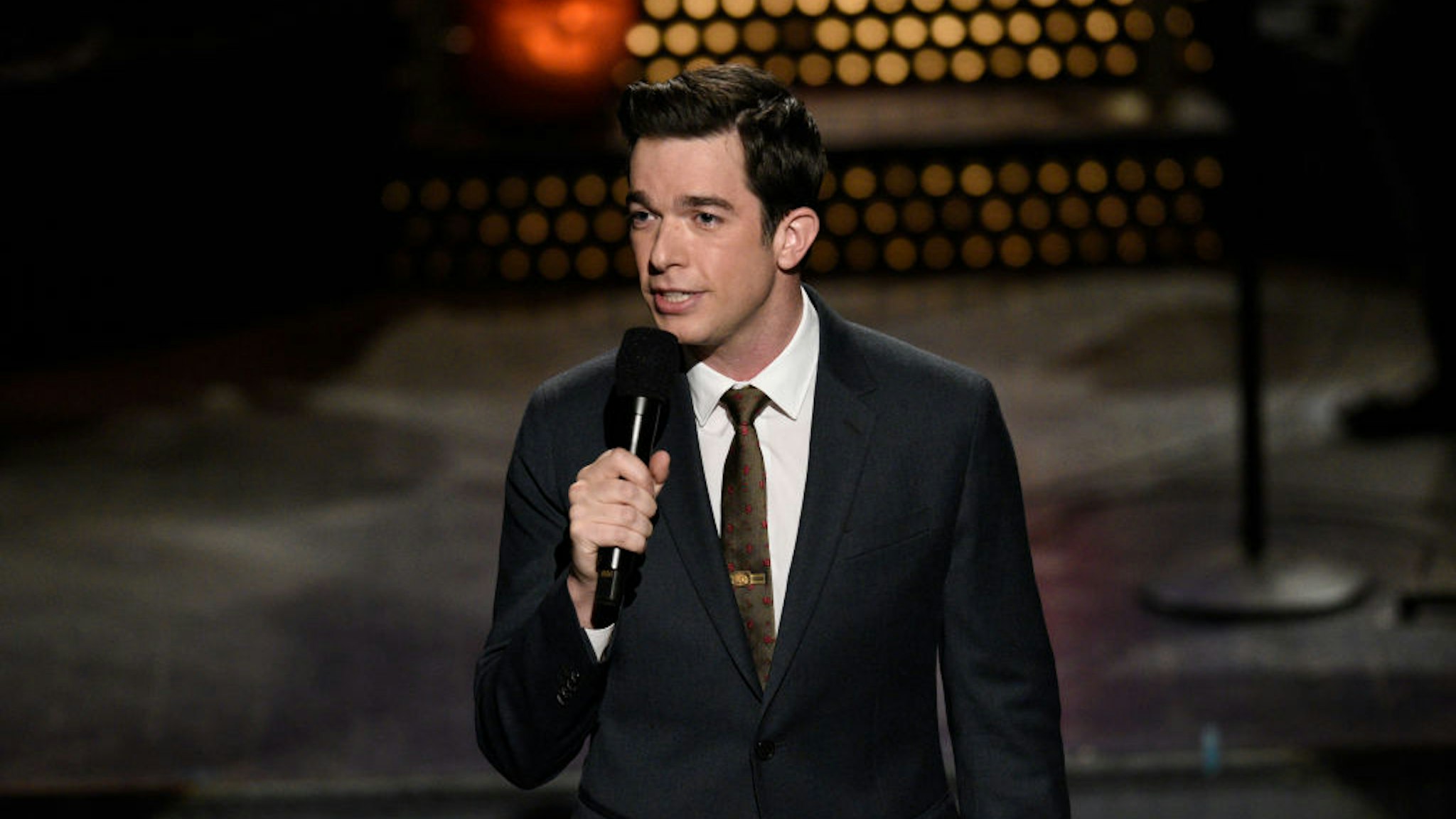Pictured: Host John Mulaney during the Monologue on Saturday, October 31, 2020