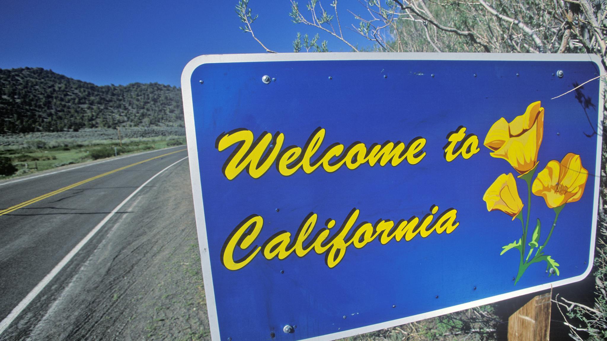 Welcome to California Sign Welcome to California Sign