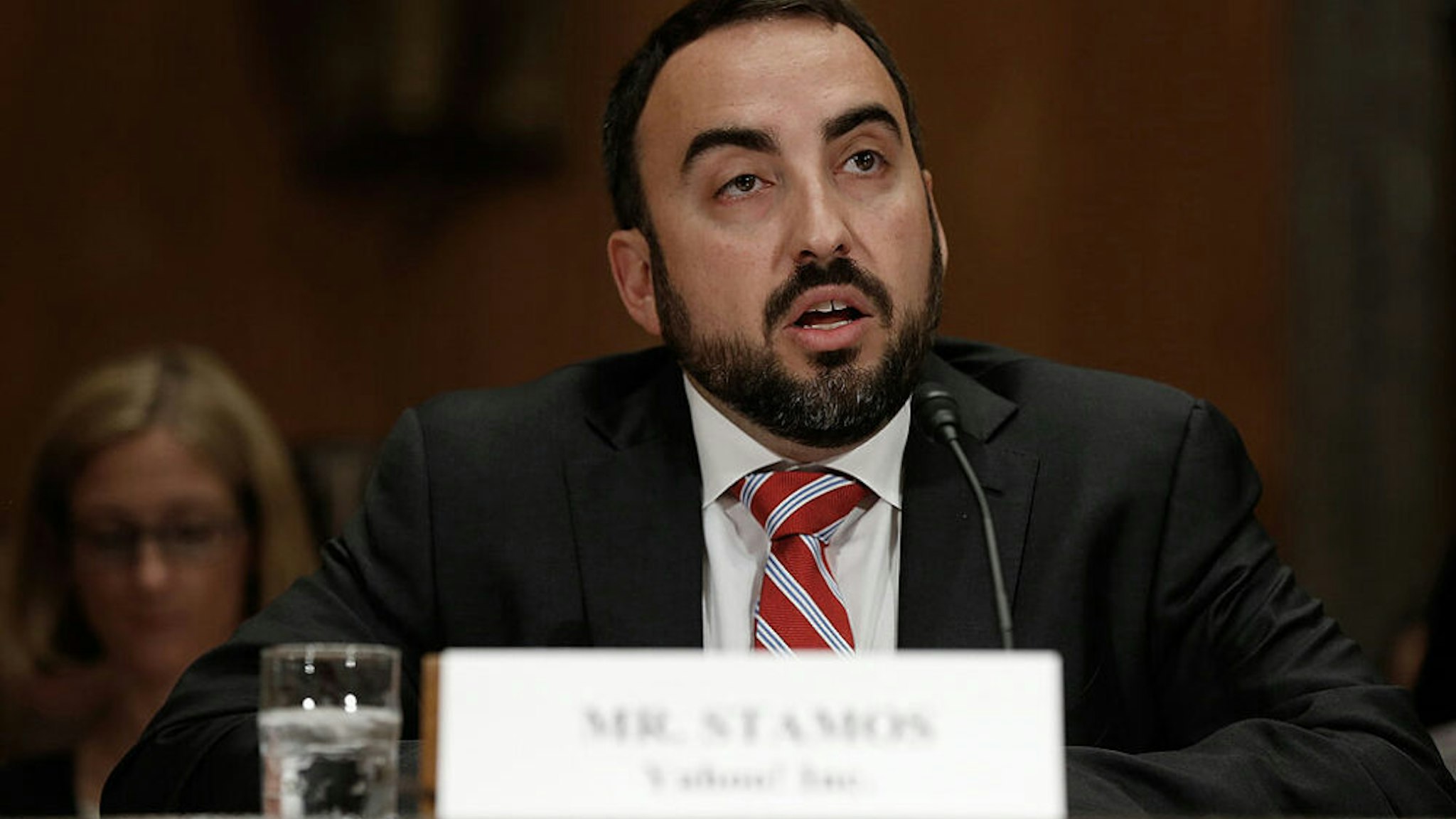 WASHINGTON, DC - MAY 15: Alex Stamos, chief information security officer at Yahoo! Inc testifies before the Senate Homeland Security Committee May 15, 2014 in Washington, DC. The committee heard testimony on the topic of on "Online Advertising and Hidden Hazards to Consumer Security and Data Privacy."