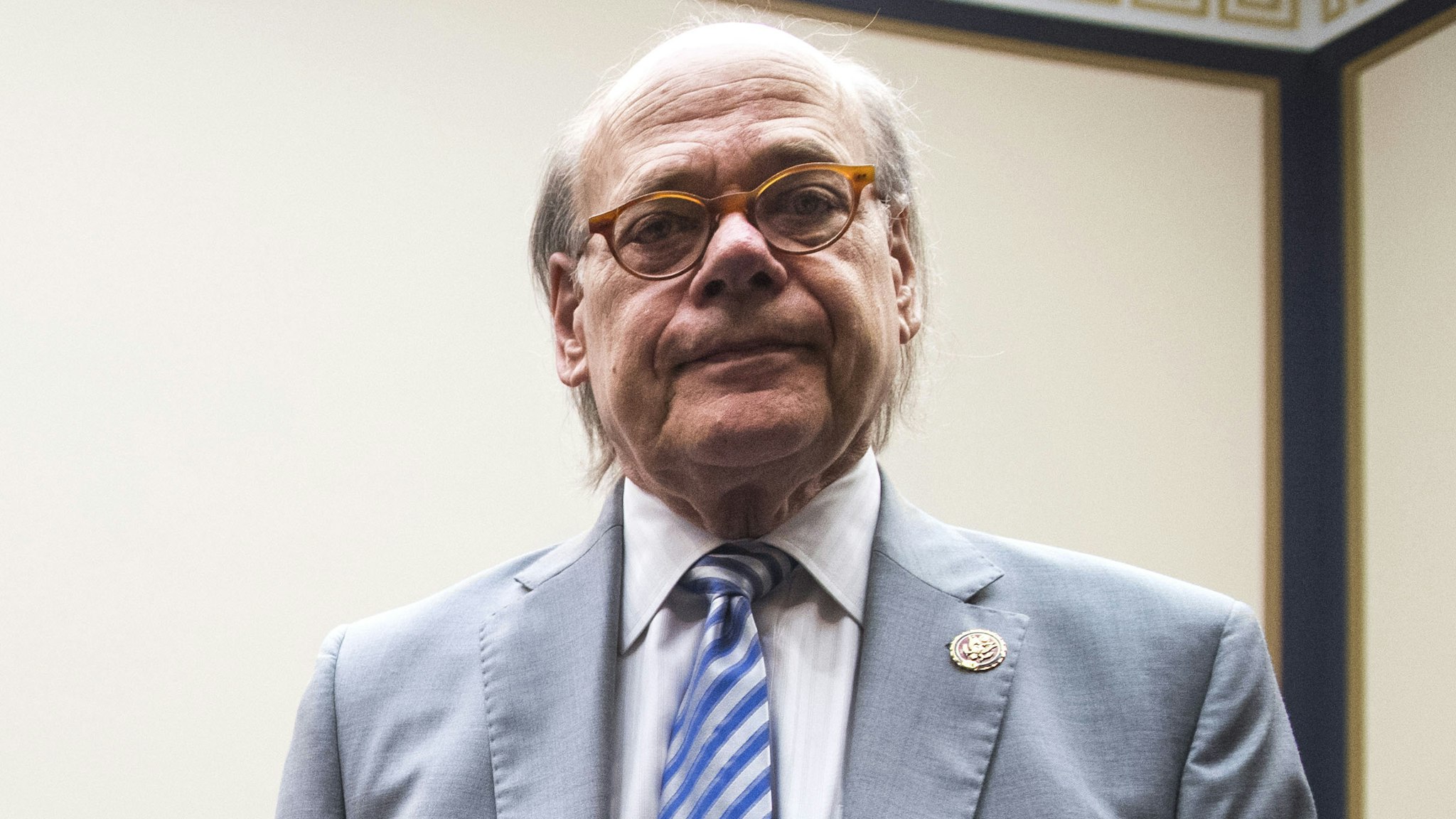 UNITED STATES - MAY 2: Rep. Steve Cohen, D-Tenn., brought a ceramic chicken to a House Judiciary Committee hearing in Rayburn Building in an effort to illustrate that Attorney General William Barr was scared to testify on Russian interference in the 2016 election and the Robert Mueller report on Thursday, May 2, 2019. Barr did not show up for the hearing citing displeasure with the format.