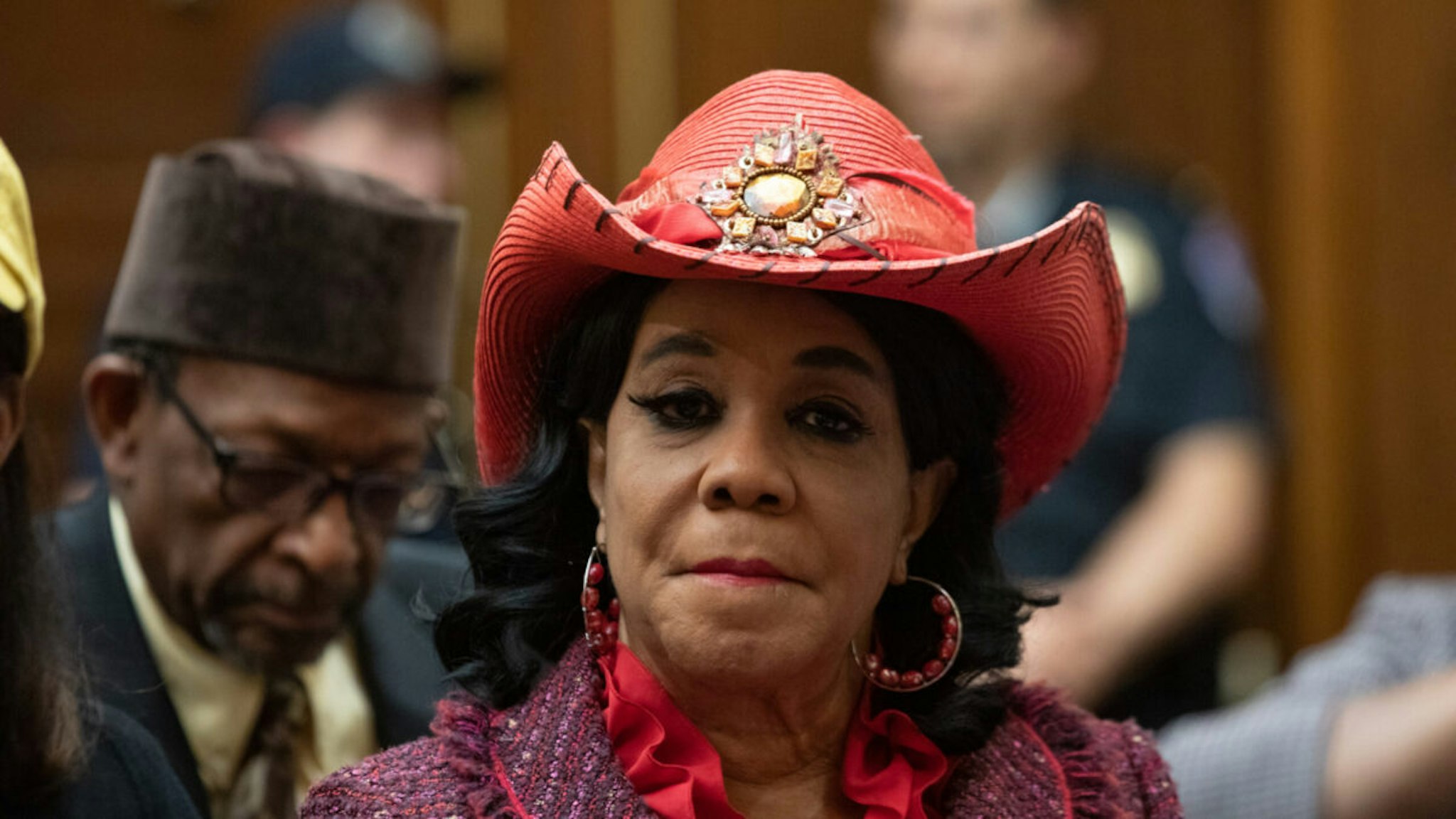 Rep. Frederica Wilson (D-FL 24th District), attends the hearing about reparations for the descendants of slaves before the House Judiciary Subcommittee on the Constitution, Civil Rights and Civil Liberties, on Capitol Hill in Washington, D.C. on Wednesday June 19, 2019.