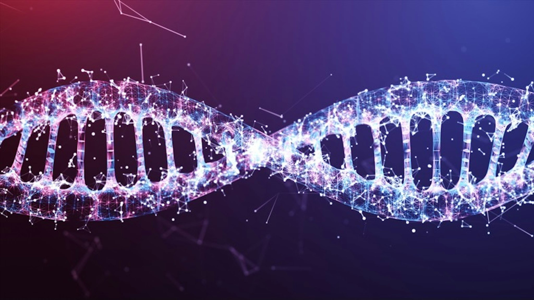 illustration DNA wire frame Futuristic digital design,Abstract background for Business Science and technology