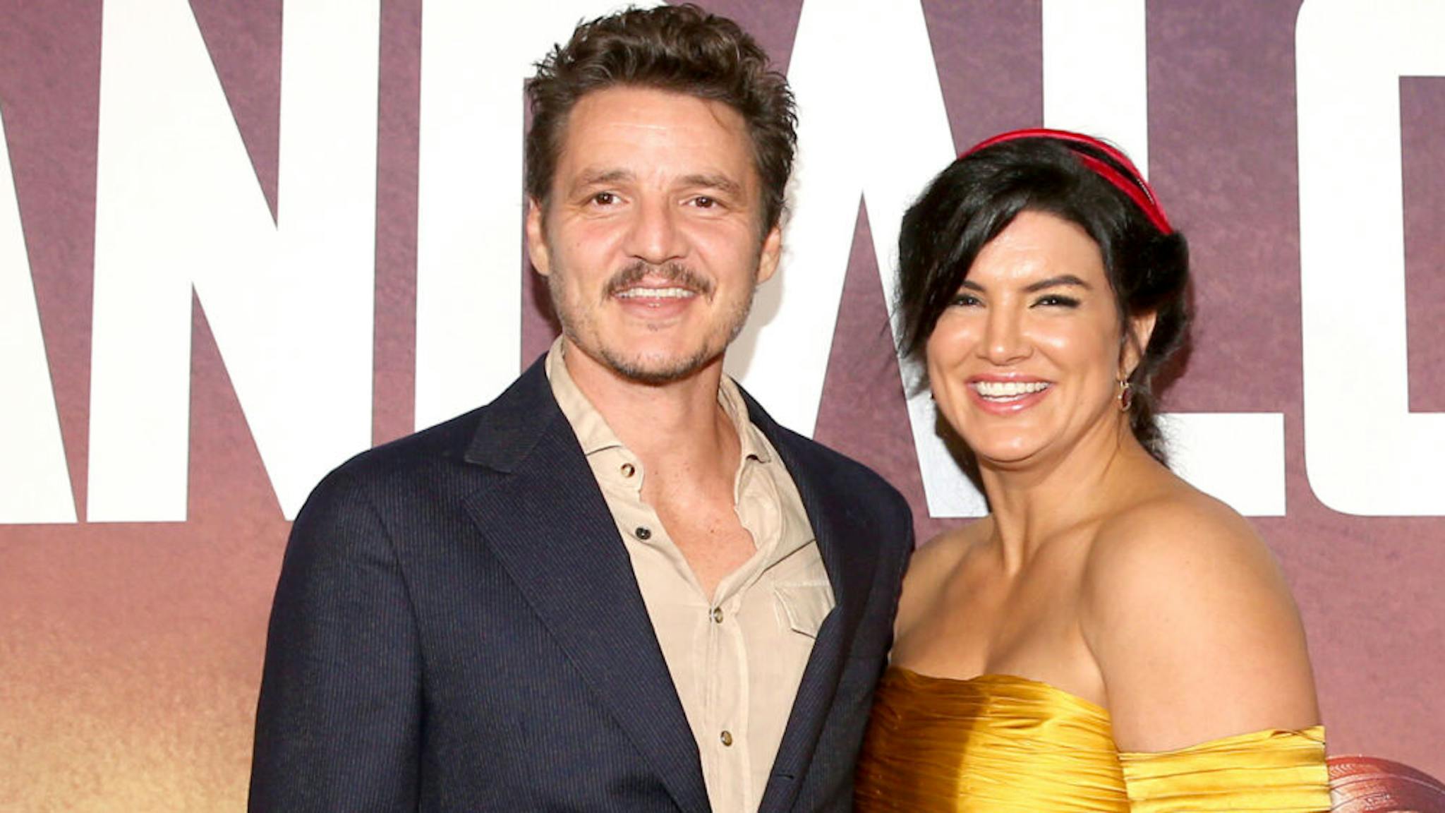 Premiere And Q & A For “The Mandalorian” HOLLYWOOD, CALIFORNIA - NOVEMBER 13: Pedro Pascal and Gina Carano arrive at the premiere of Lucasfilm's first-ever, live-action series, "The Mandalorian," at the El Capitan Theatre in Hollywood, Calif. on November 13, 2019. "The Mandalorian" streams exclusively on Disney+.