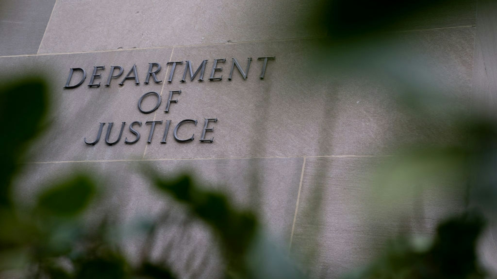 The Department of Justice building in Washington, D.C., U.S., on Friday, Dec. 4, 2020. Prospects for a pandemic relief package before the end of the year grew substantially as senior Republicans warmed to the idea of using a $908 billion proposal from a bipartisan group of lawmakers as the basis for a deal.
