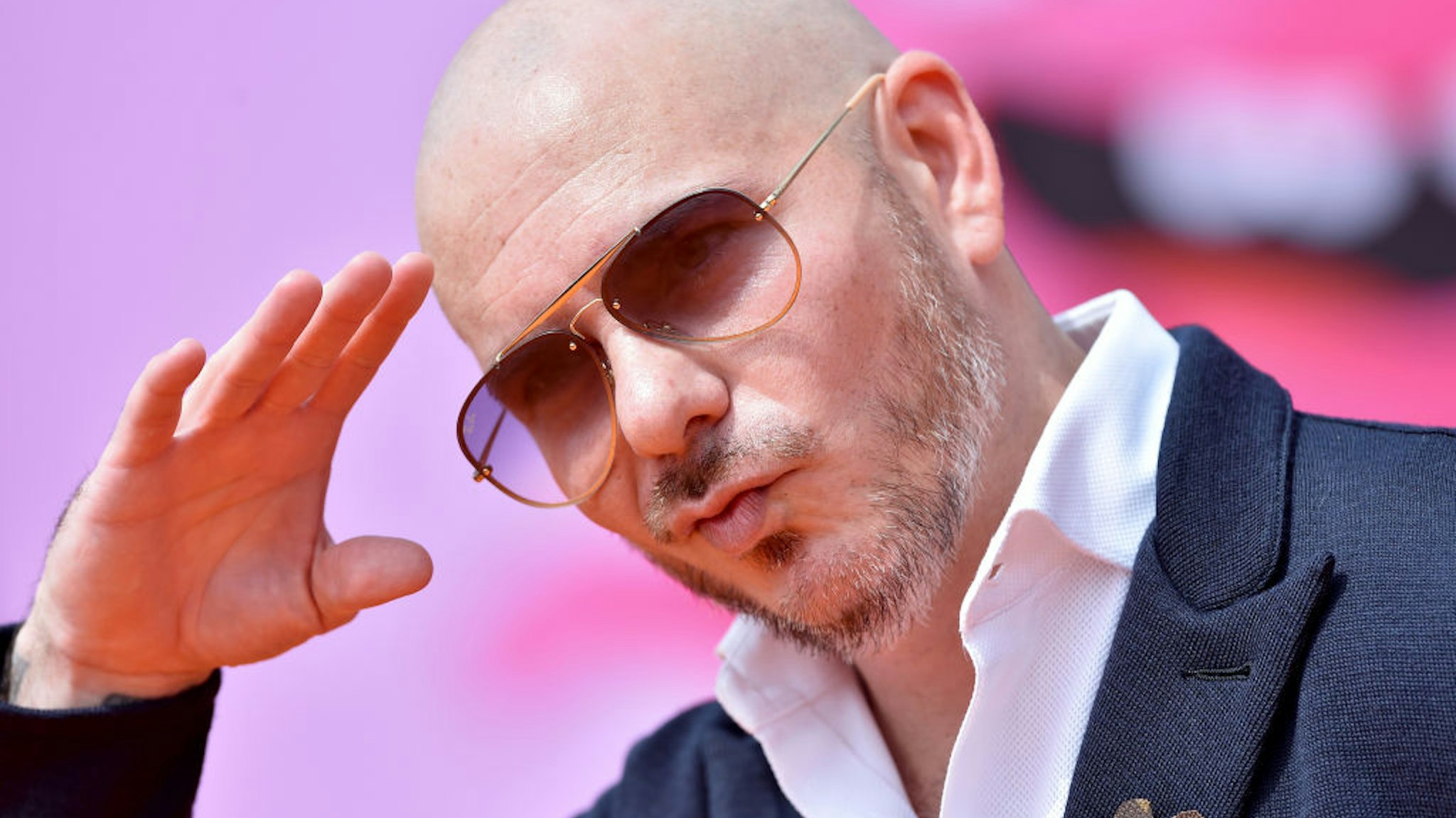 Pitbull attends STX Films World Premiere of "UglyDolls" at Regal Cinemas L.A. Live on April 27, 2019 in Los Angeles, California.
