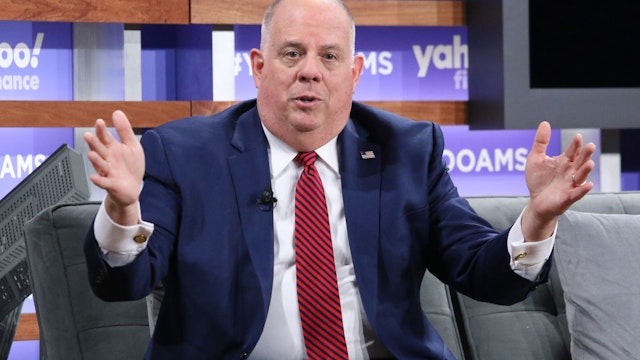 Governor of Maryland Larry Hogan attends the Yahoo Finance All Markets Summit at Union West Events on October 10, 2019 in New York City.