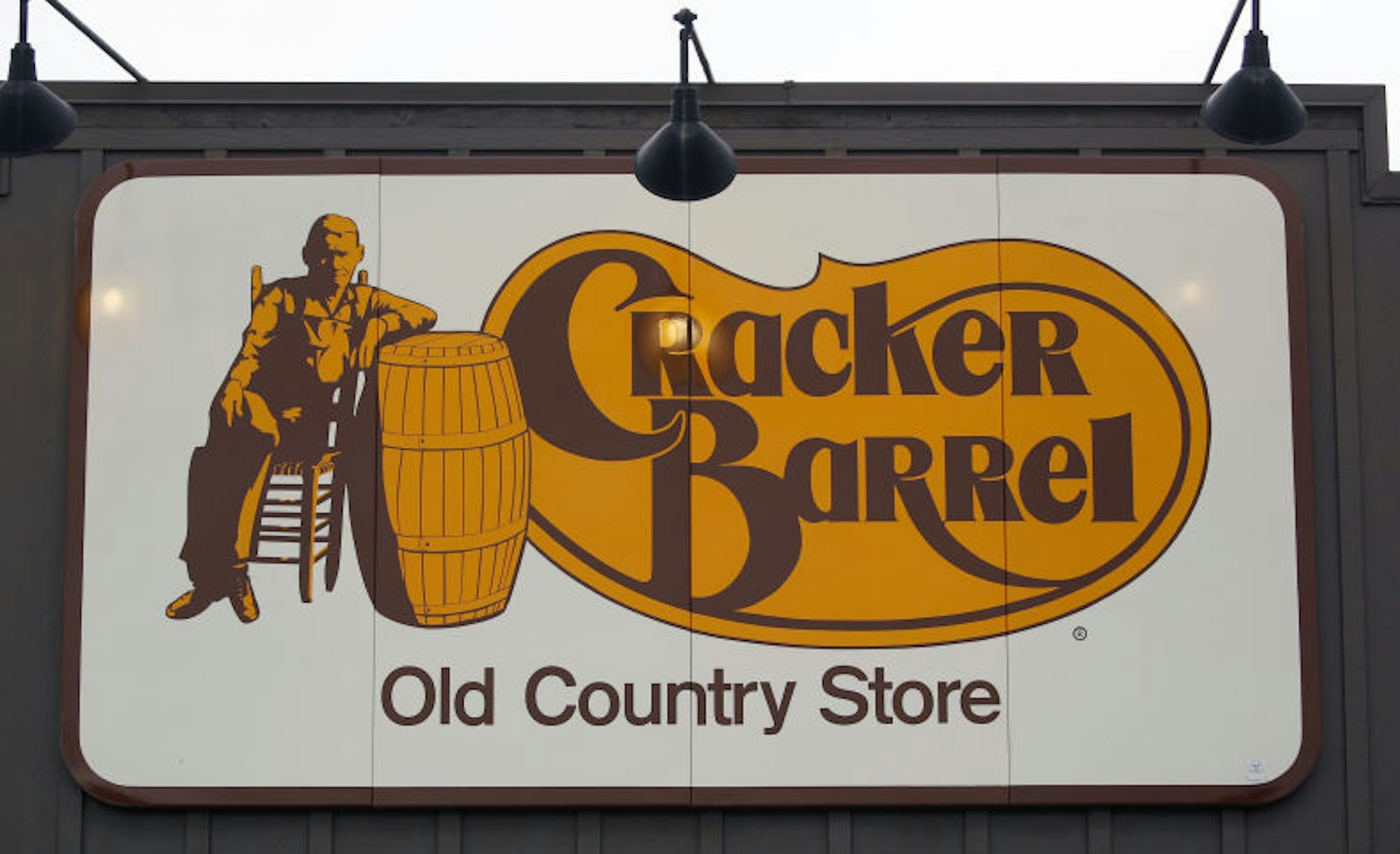 Signage is displayed outside a Cracker Barrel Old Country Store Inc. restaurant and gift shop in Louisville, Kentucky, U.S., on Monday, Sept. 23, 2019. Cracker Barrel is scheduled to release earnings figures on November 26. Photographer: Luke Sharrett/Bloomberg via Getty Images