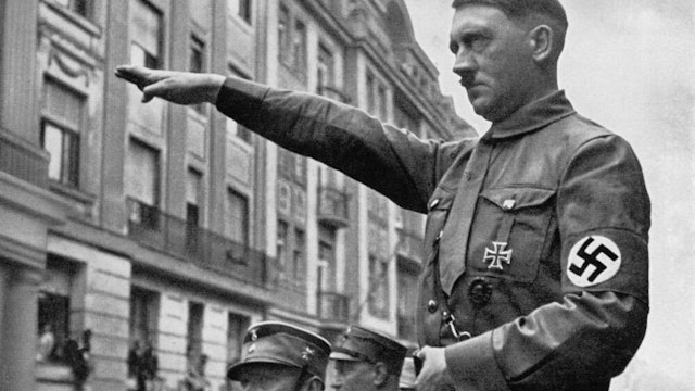 Adolf Hitler (1889 - 1945) in Munich in the spring of 1932.