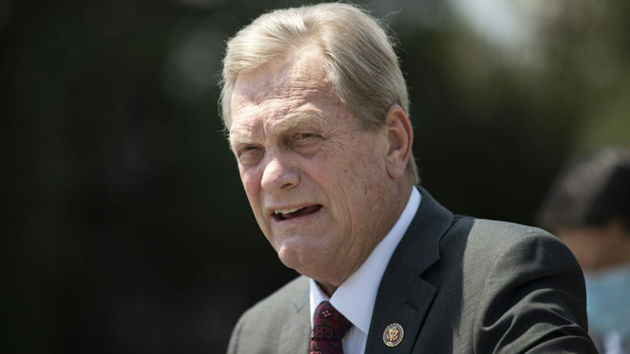UNITED STATES - JULY 22: Rep. Mike Simpson, R-Idaho, speaks during a news conference on the Great American Outdoors Act in the Capitol in Washington on Wednesday, July 22, 2020.