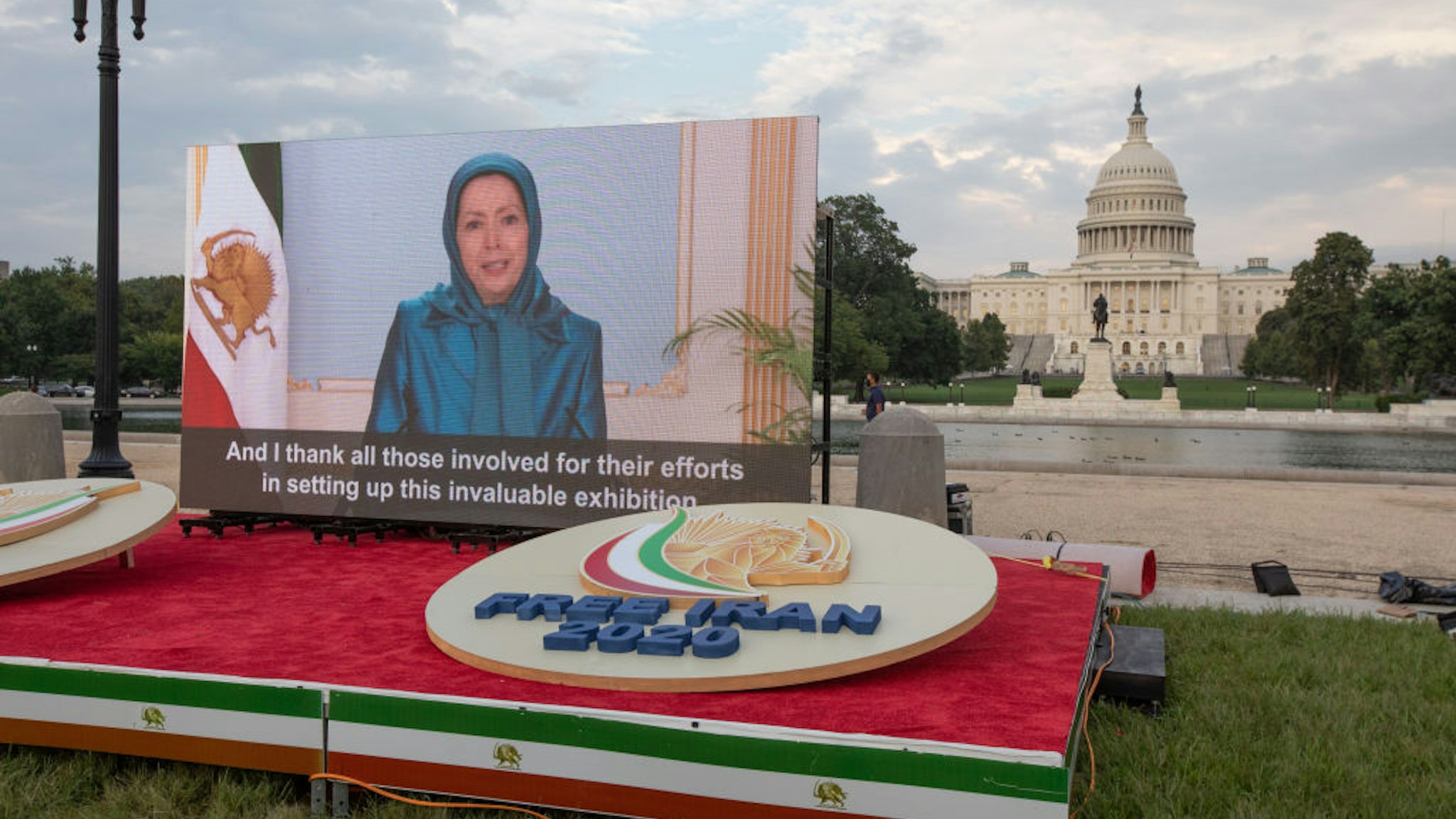 Maryam Rajavi, A photo exhibit in remembrance of 120,000 dissidents, mostly members of the Iranian opposition group the Mujahedin-e Khalq (MEK), executed by the Iranian regime, including 30,000 political prisoners massacred in 1988, was held on Capitol grounds, Washington DC, US, on September 4, 2020.