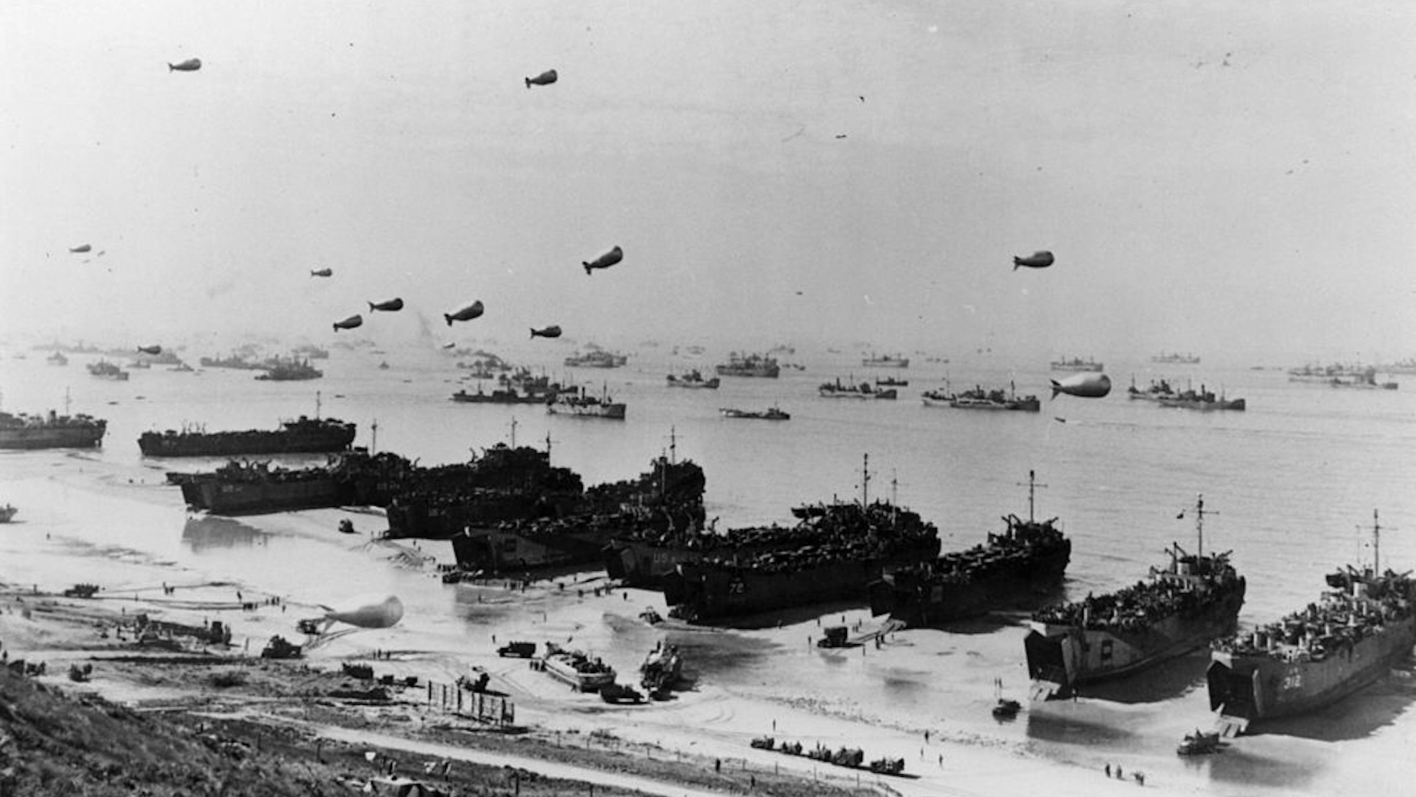 Ships At Omaha Beach