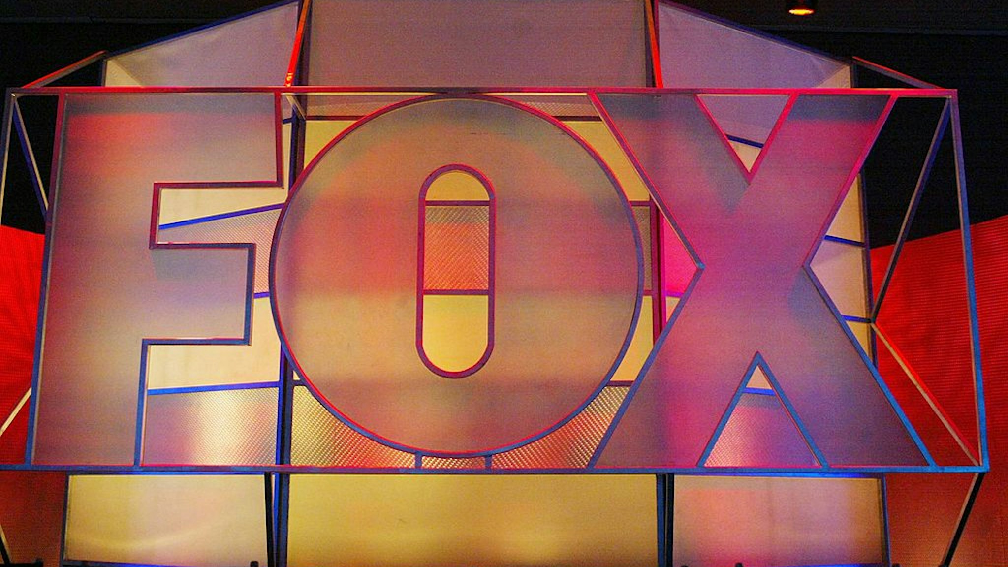 UNIVERSAL CITY, CA - JANUARY 17: The Fox Network logo is displayed during the 2005 Television Critics Winter Press Tour at the Hilton Universal Hotel on January 17, 2005 in Universal City, California. (Photo by Frederick M. Brown/Getty Images)