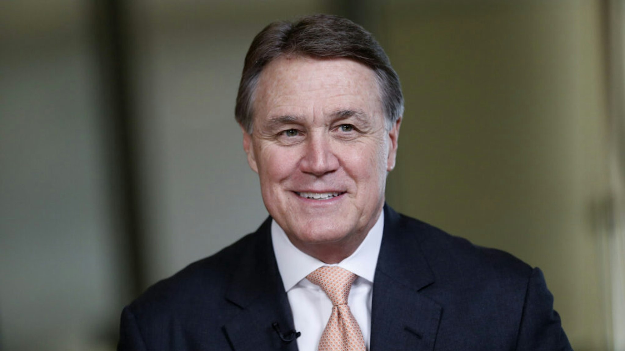 Senator Dave Perdue, a Republican from Georgia, speaks during a Bloomberg Television interview the annual Milken Institute Global Conference in Beverly Hills , California, U.S., on Monday, May 2, 2016. The conference gathers attendees to explore solutions to today's most pressing challenges in financial markets, industry sectors, health, government and education.