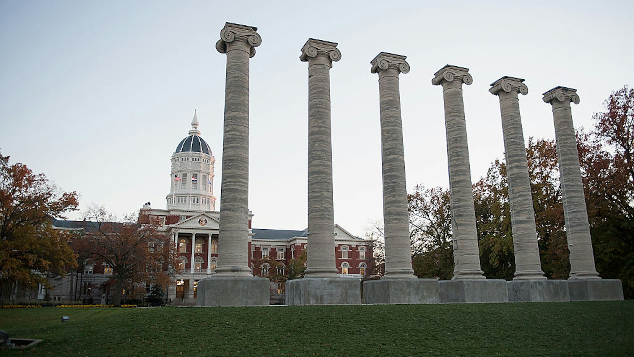 Academic Hall on the campus of University of Missouri - Columbia is seen on November 10, 2015 in Columbia, Missouri. The university looks to get things back to normal after the recent protests on campus that lead to the resignation of the school's President and Chancellor on November 9.