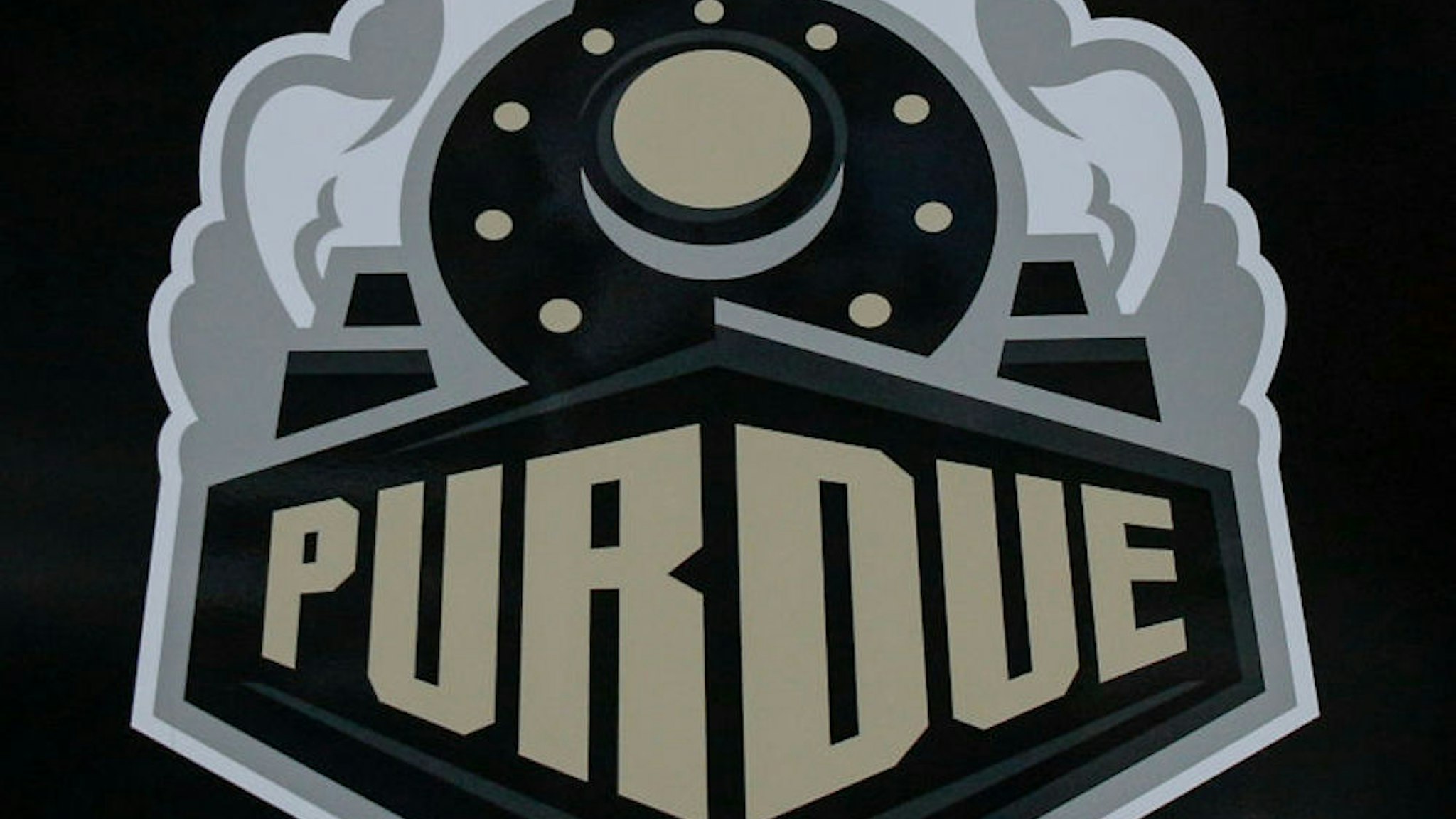WEST LAFAYETTE, IN - SEPTEMBER 14: A Purdue Boilermakers logo is seen on the sidelines during the game against the TCU Horned Frogs at Ross-Ade Stadium on September 14, 2019 in West Lafayette, Indiana. (Photo by Michael Hickey/Getty Images)