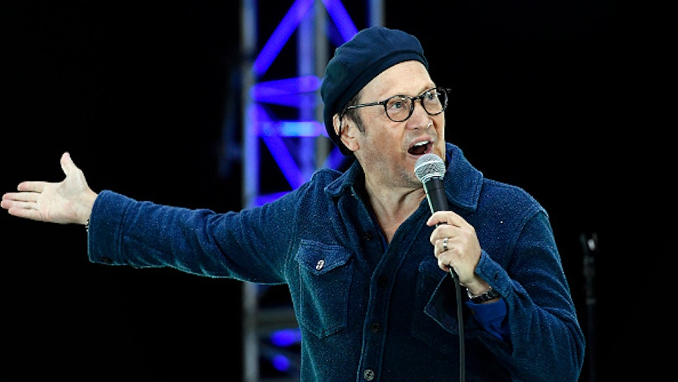 VENTURA, CALIFORNIA - AUGUST 28: Rob Schneider performs onstage during the 'Comedy in Your Car's' drive-In concert at Ventura County Fairgrounds and Event Center on August 28, 2020 in Ventura, California. Due to ongoing coronavirus social distance restrictions, drive-in concerts have become a popular way for fans to experience live music