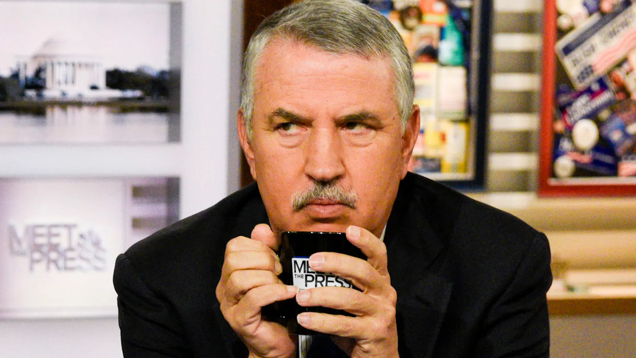 Meet the Press – Season 68 MEET THE PRESS -- Pictured: (l-r) Moderator Chuck Todd, Eliana Johnson, Washington Editor for National Review, and Tom Friedman, Columnist for The New York Times, appear on "Meet the Press" in Washington, D.C., Sunday Oct. 23, 2016.