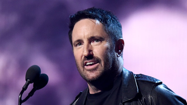 NEW YORK, NEW YORK - MARCH 29: Trent Reznor introduces inductees The Cure onstage at the 2019 Rock &amp; Roll Hall Of Fame Induction Ceremony - Show at Barclays Center on March 29, 2019 in New York City.