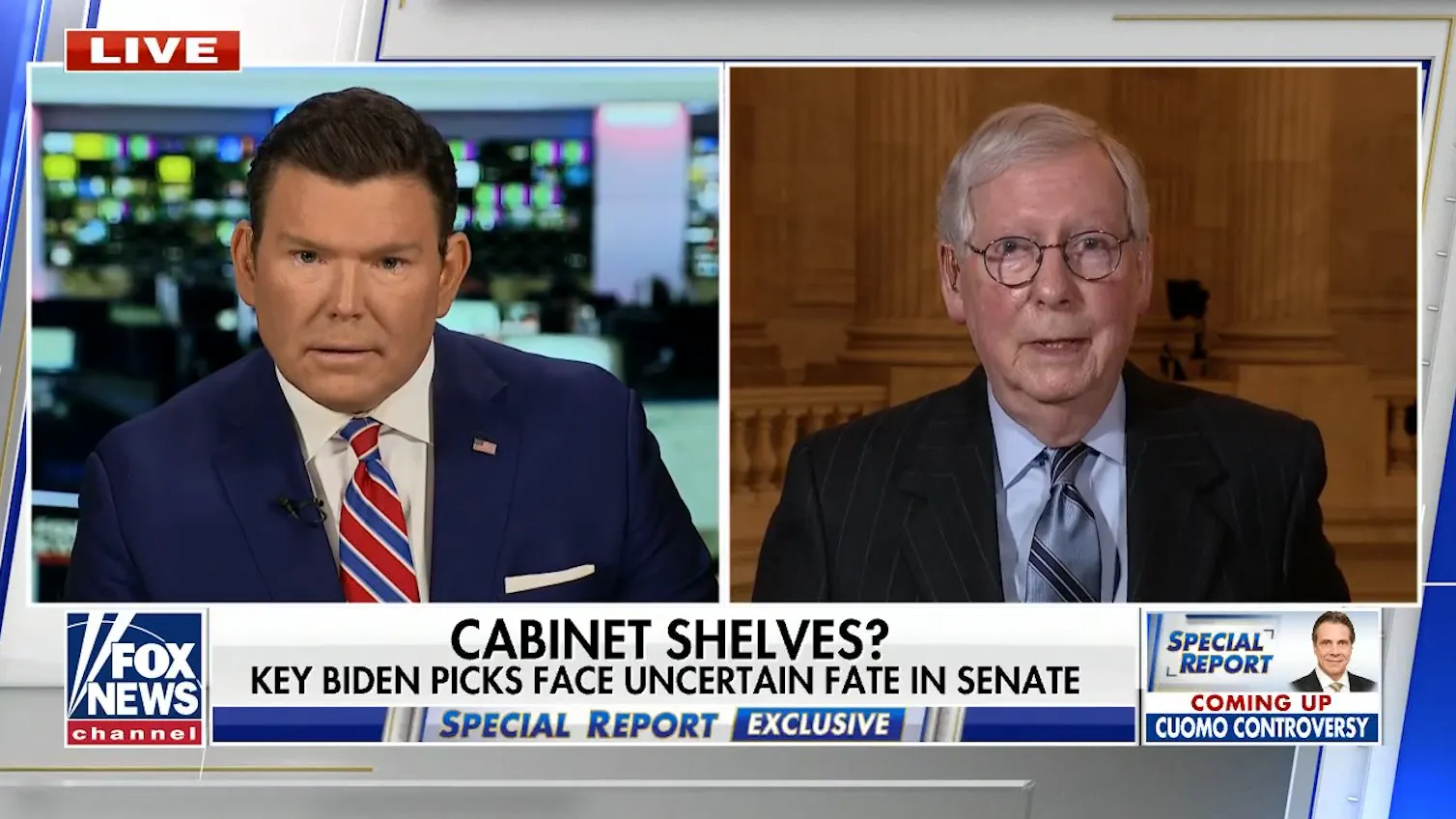 WATCH: McConnell Refuses To Attack Trump In Interview, Will Back Trump If 2024 Nominee