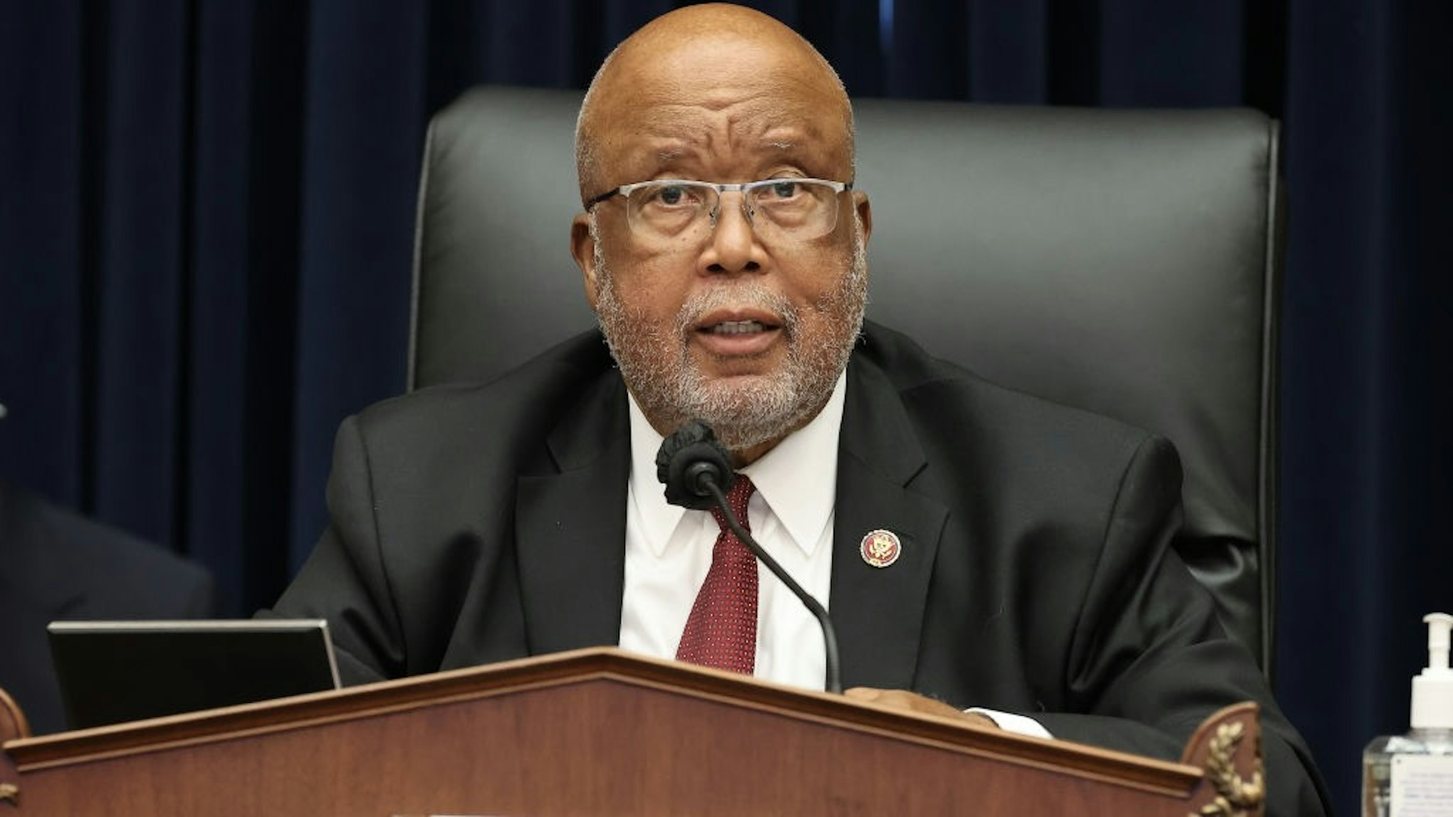 WASHINGTON, DC - SEPTEMBER 17: House Homeland Security Committee Chairman Bennie Thompson (D-MS) announces that he will issue a subpoena to compel acting Homeland Security Secretary Chad Wolf to testify during a hearing about 'worldwide threats to the homeland' in the Rayburn House Office Building on Capitol Hill September 17, 2020 in Washington, DC. An August Government Accountability Office report found that Wolf's appointment by the Trump Administration, which has regularly skirted the Senate confirmation process, was invalid and a violation of the Federal Vacancies Reform Act. (Photo by Chip Somodevilla/Getty Images)