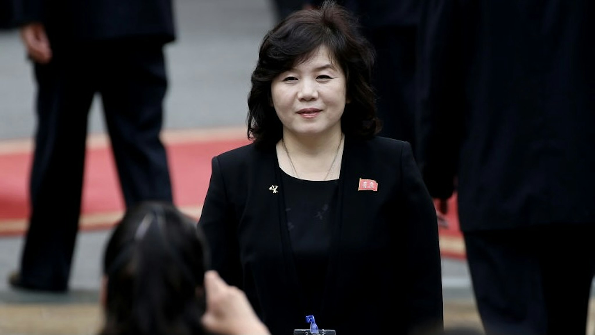 Choe Son Hui, North Korea's vice foreign minister, poses for a photograph ahead of a welcoming ceremony at the Presidential Palace in Hanoi, Vietnam, on Friday, March 1, 2019. Kim will have a long train ride home through China to think about what went wrong in his second summit with Donald Trump and how to keep it from reversing his gains of the past year. Photographer: Luong Thai Linh/Pool via Bloomberg