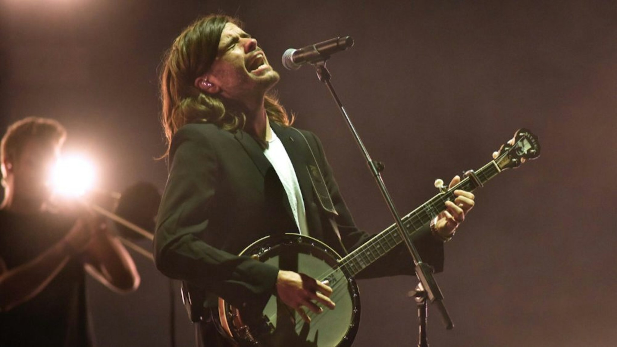 Winston Marshall of Mumford & Sons performs during the Okeechobee Music Festival at Sunshine Grove on March 08, 2020 in Okeechobee, Florida.
