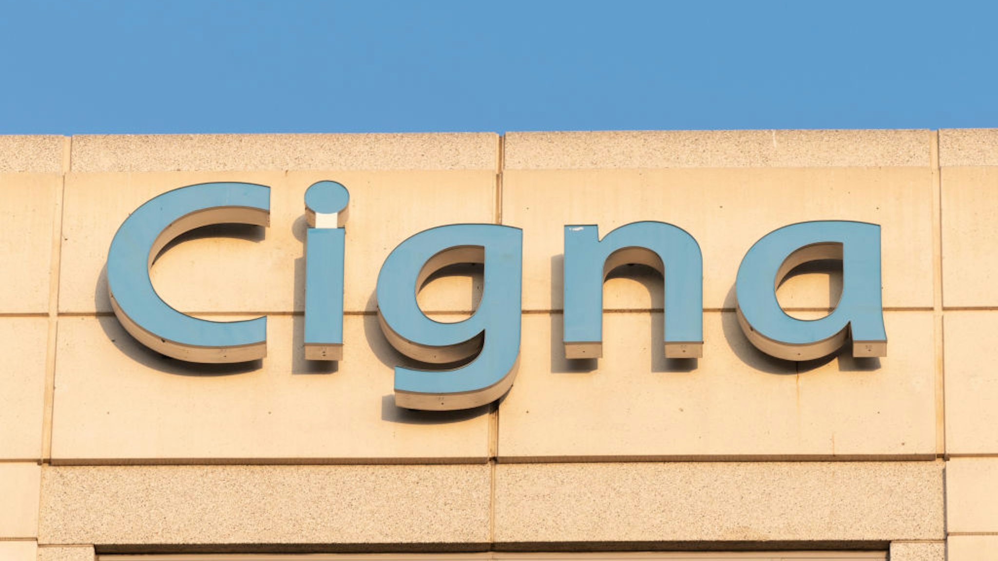 GLENDALE, CA - OCTOBER 22: General views of the Cigna health care corporate offices on October 22, 2020 in Glendale, California.