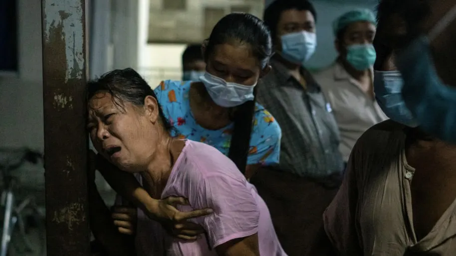 Footage Released Of Violent Myanmar Protests After At Least 38 People Killed