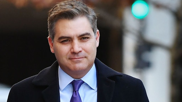 CNN White House correspondent Jim Acosta arrives at US District Court in Washington, DC, on November 16, 2018, where Judge Timothy Kelly ordered the White House to reinstate Acosta's press credentials. - The White House agreed to allow CNN reporter Jim Acosta back in after a judge ruled that the star journalist was improperly banned following a testy exchange at a press conference with President Donald Trump. (Photo by MANDEL NGAN / AFP) (Photo by MANDEL NGAN/AFP via Getty Images)
