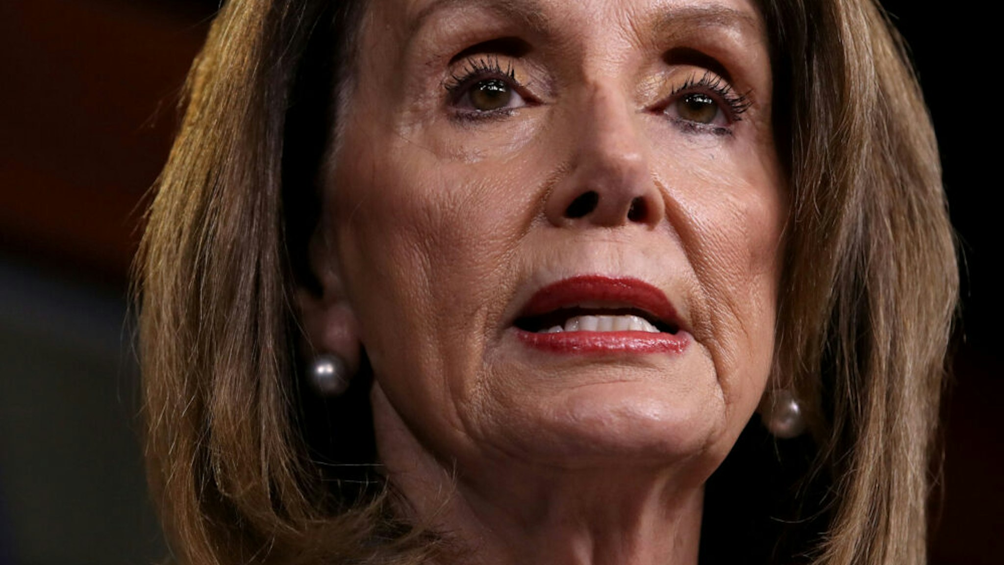 WASHINGTON, DC - MAY 09: U.S. Speaker of the House Nancy Pelosi (D-CA) answers questions during a press conference at the U.S. Capitol on May 09, 2019 in Washington, DC. During the press conference Pelosi said the U.S. is in a "constitutional crisis" and warned that House Democrats may find additional members of the Trump administration in contempt of congress for not complying with congressional subpoenas.